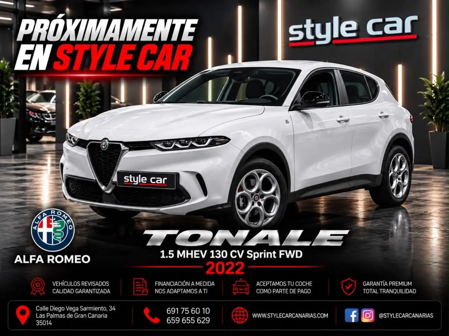 Alfa Romeo Tonale 1.5 MHEV GASOLINA 130 CV SPRINT FWD Blanco - 1