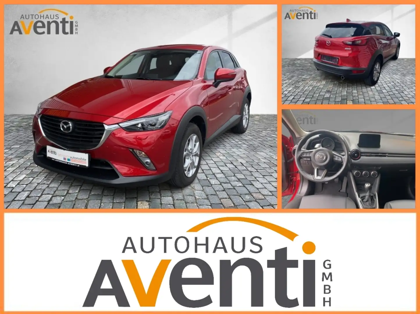 Mazda CX-3 Center-Line SpurH+SpurW*LED*Navi*PDC*SHZ*LMF Rot - 1