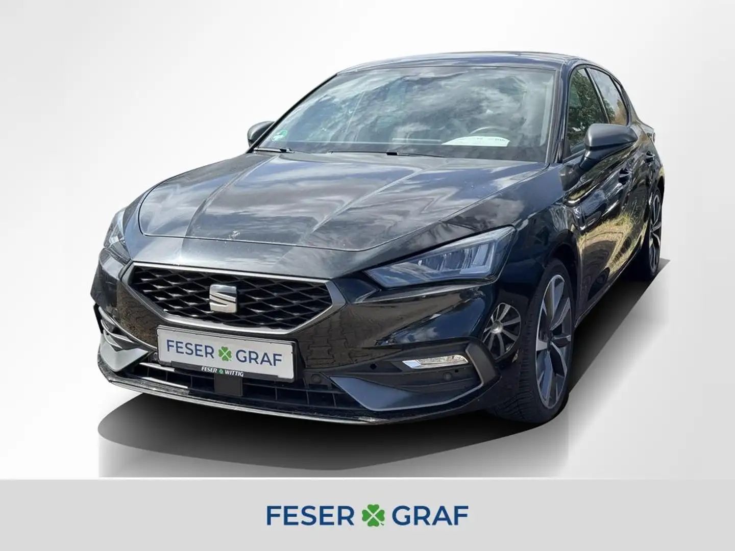 SEAT Leon 2.0 TDI DSG FR LED/Kessy/SHZ/Parkl./ALU18 Schwarz - 1