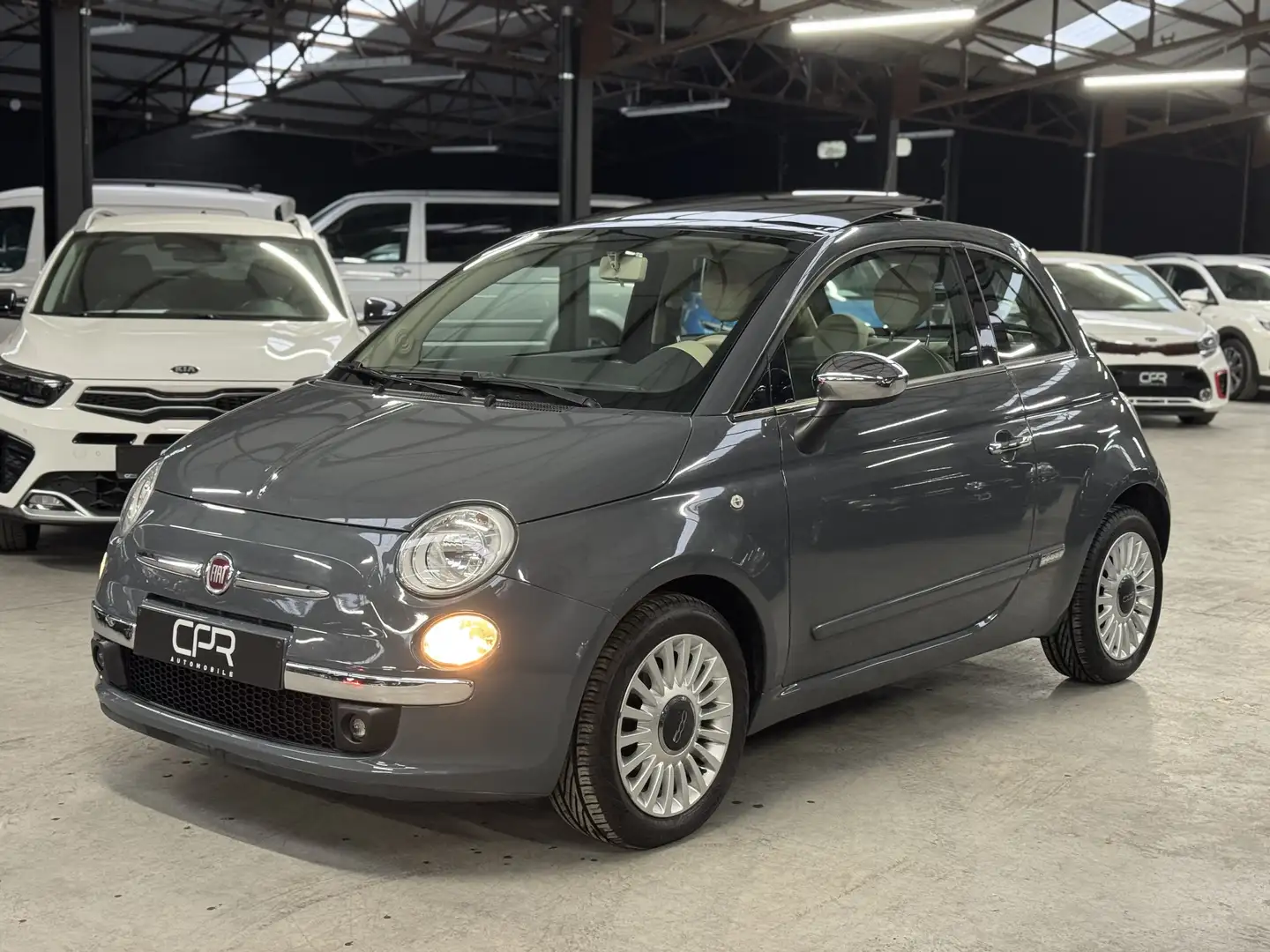 Fiat 500 1.2i * CLIM * TOIT OUVR * RADAR ARR * BLUETOOTH Blauw - 1