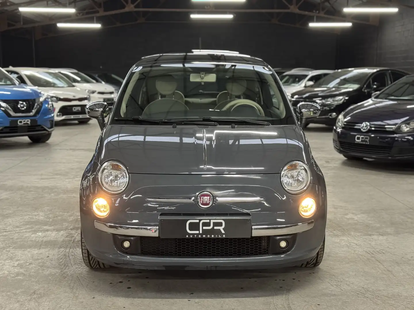 Fiat 500 1.2i * CLIM * TOIT OUVR * RADAR ARR * BLUETOOTH Blauw - 2