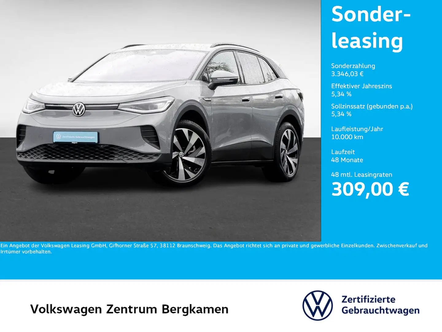Volkswagen ID.4 Pro Performance KAMERA MATRIX SITZHEIZ ACC Gris - 1