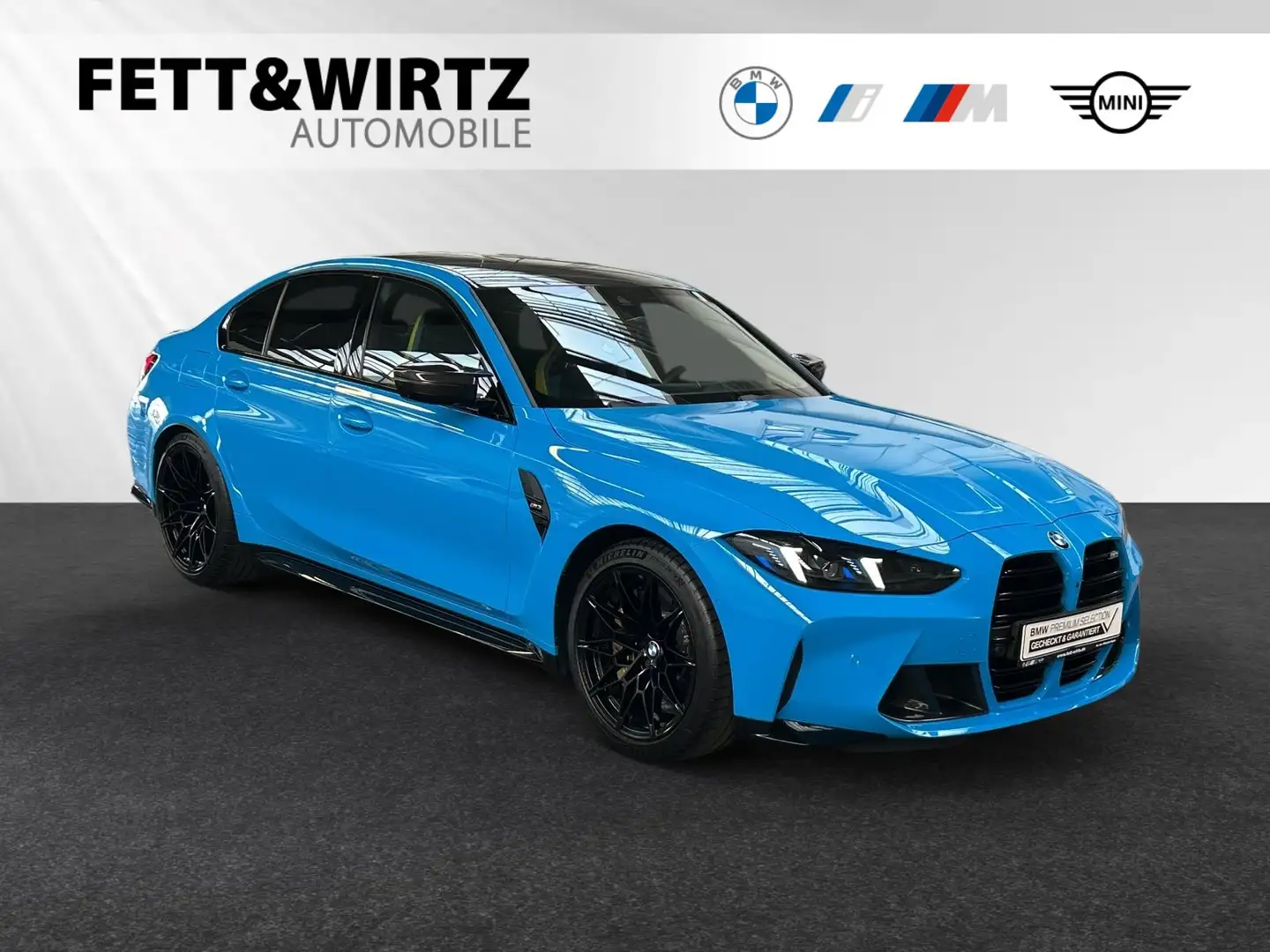 BMW M3 Limousine Lr. 1.099,- br. o.Anz. 48Mon/5`Km p.A. Blau - 1