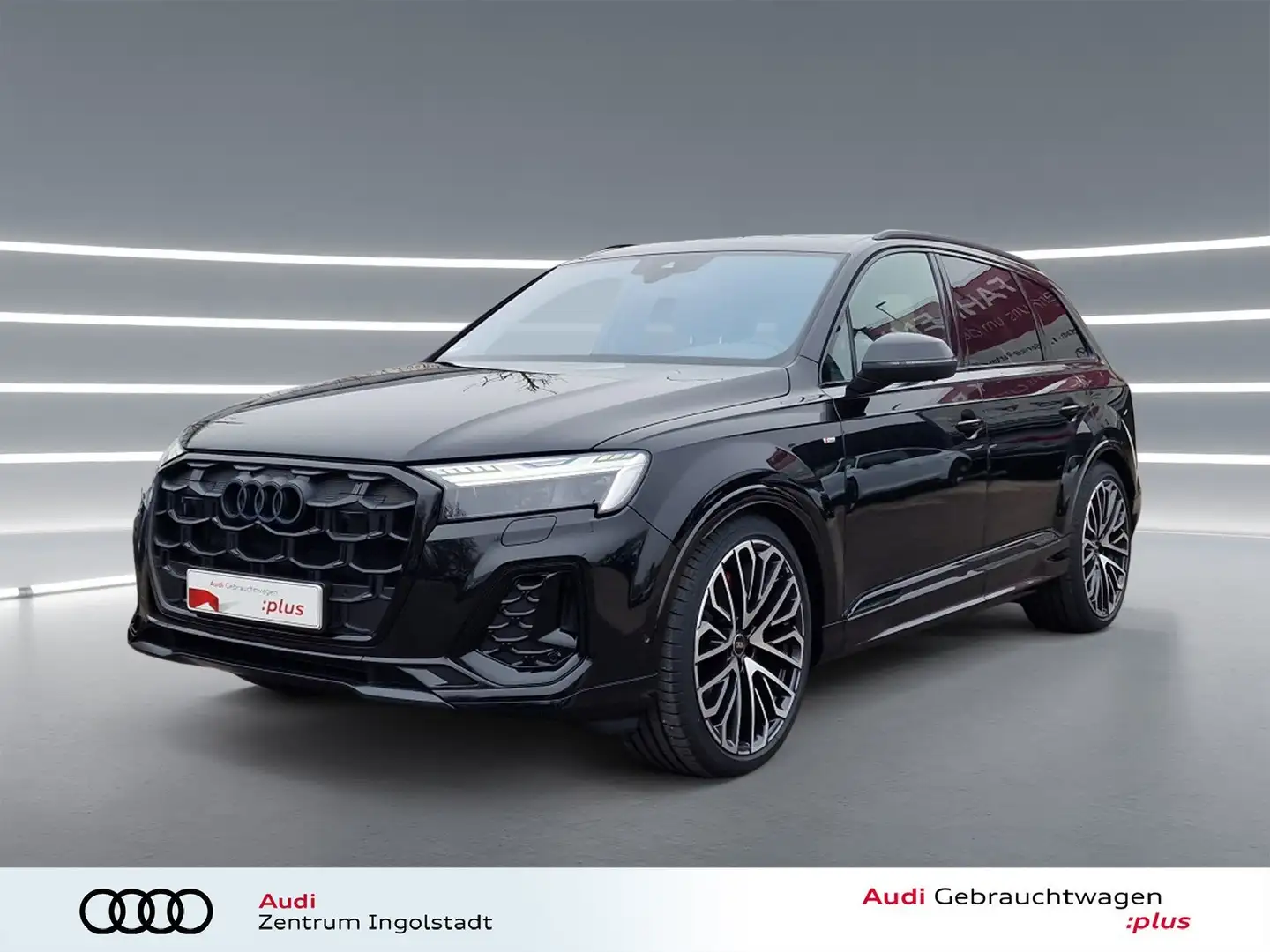 Audi Q7 50 TDI qu 2x S line LASER Pano STHZG Allradl. Schwarz - 2
