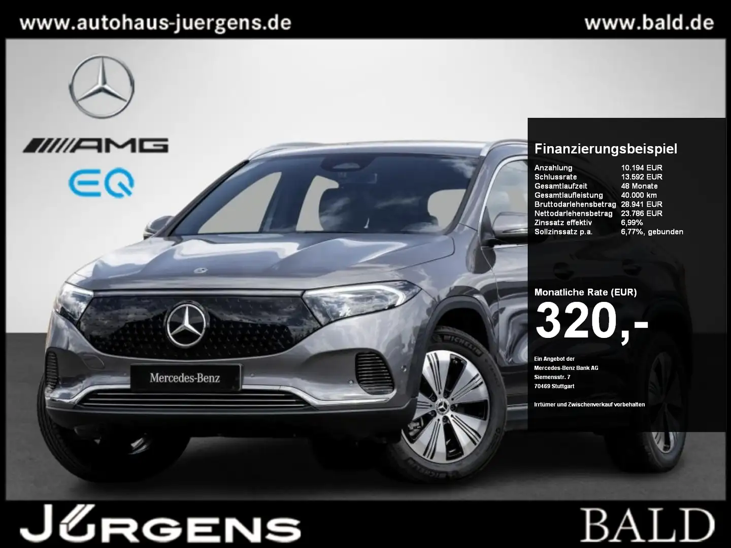Mercedes-Benz EQA 250 Progressive-Advanced/LED/Cam/Totw/Easy-P Grijs - 1