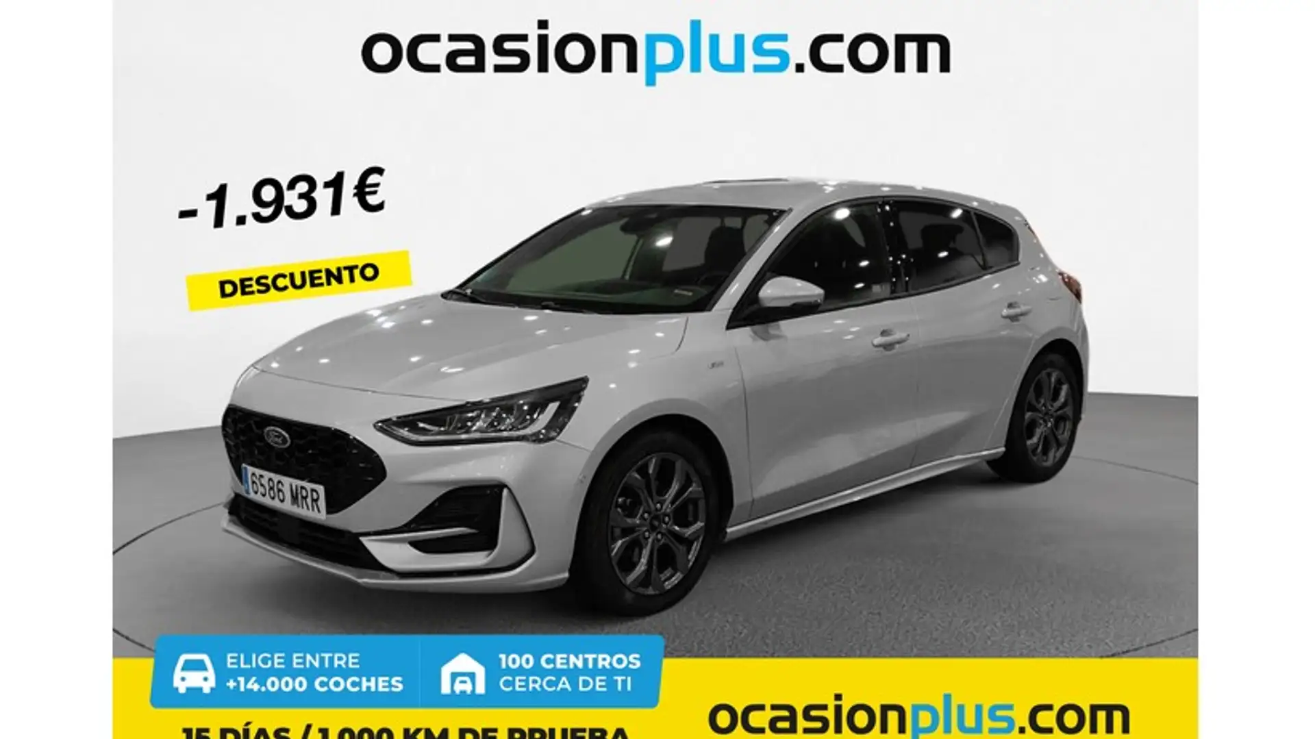 Ford Focus 1.0 Ecoboost MHEV ST-Line 155 Aut. Argent - 1
