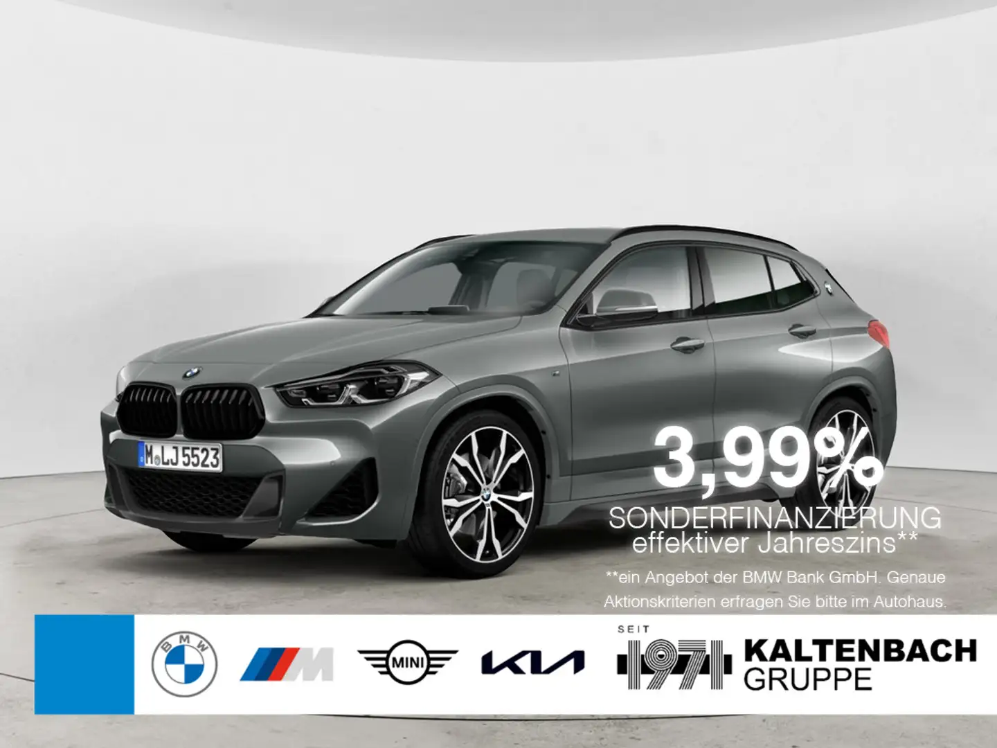 BMW X2 xDrive20d M-Sport AHK HUD LED ACC W-LAN Grau - 1