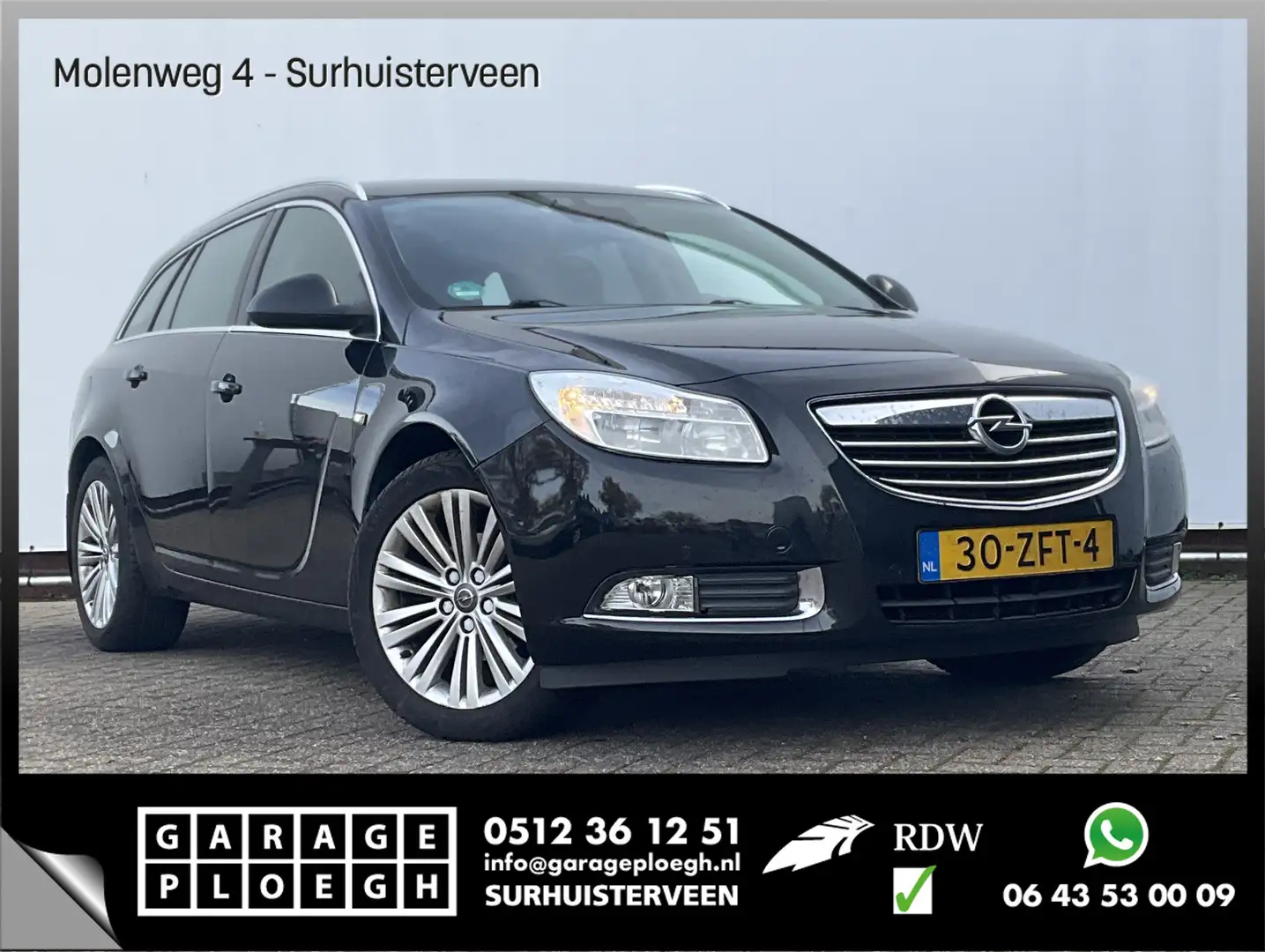 Opel Insignia Sports Tourer 1.4 Turbo EcoFLEX Business+ Nav/Crui Zwart - 1
