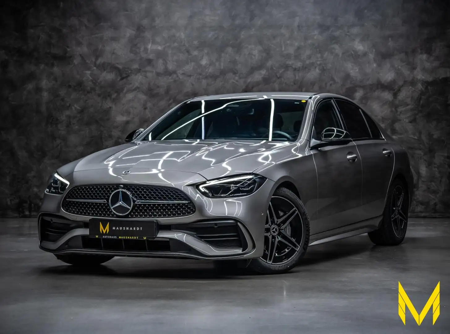 Mercedes-Benz C 180 AMGx2|NIGHT|LED|MBUX|SPUR|RFK|SHZ|MB100 Silber - 1