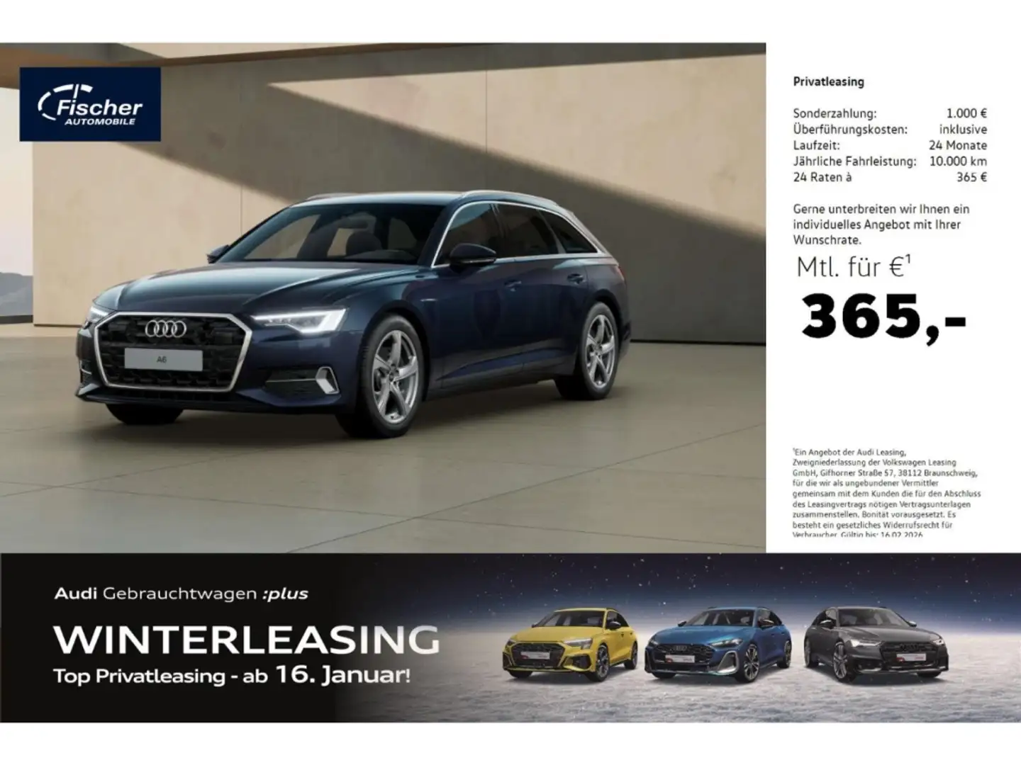 Audi A6 Avant 45 TFSI Advanced AHK/19''/Matrix/RFK Blau - 1