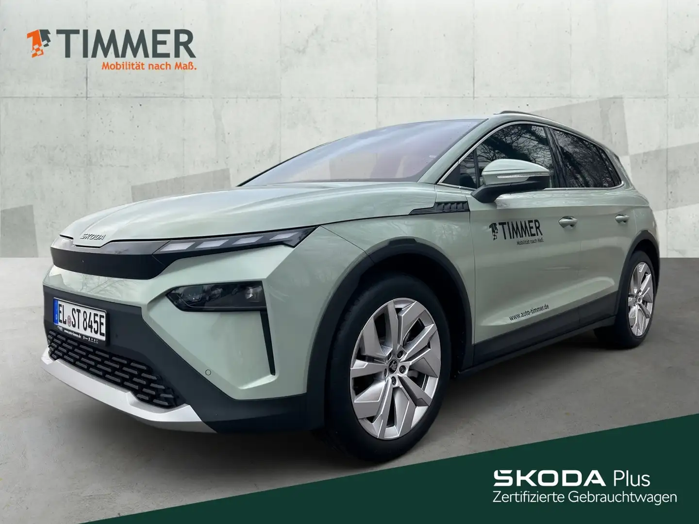 Skoda Elroq 85 Lodge *MATRIX*CANTON*360* Verde - 1