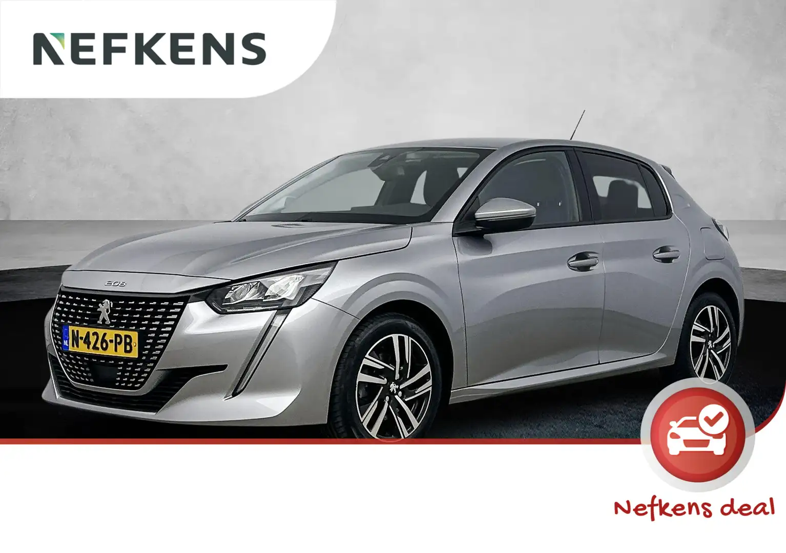 Peugeot 208 1.2 100 pk Allure Pack | Navigatie | Parkeersensor Grijs - 1