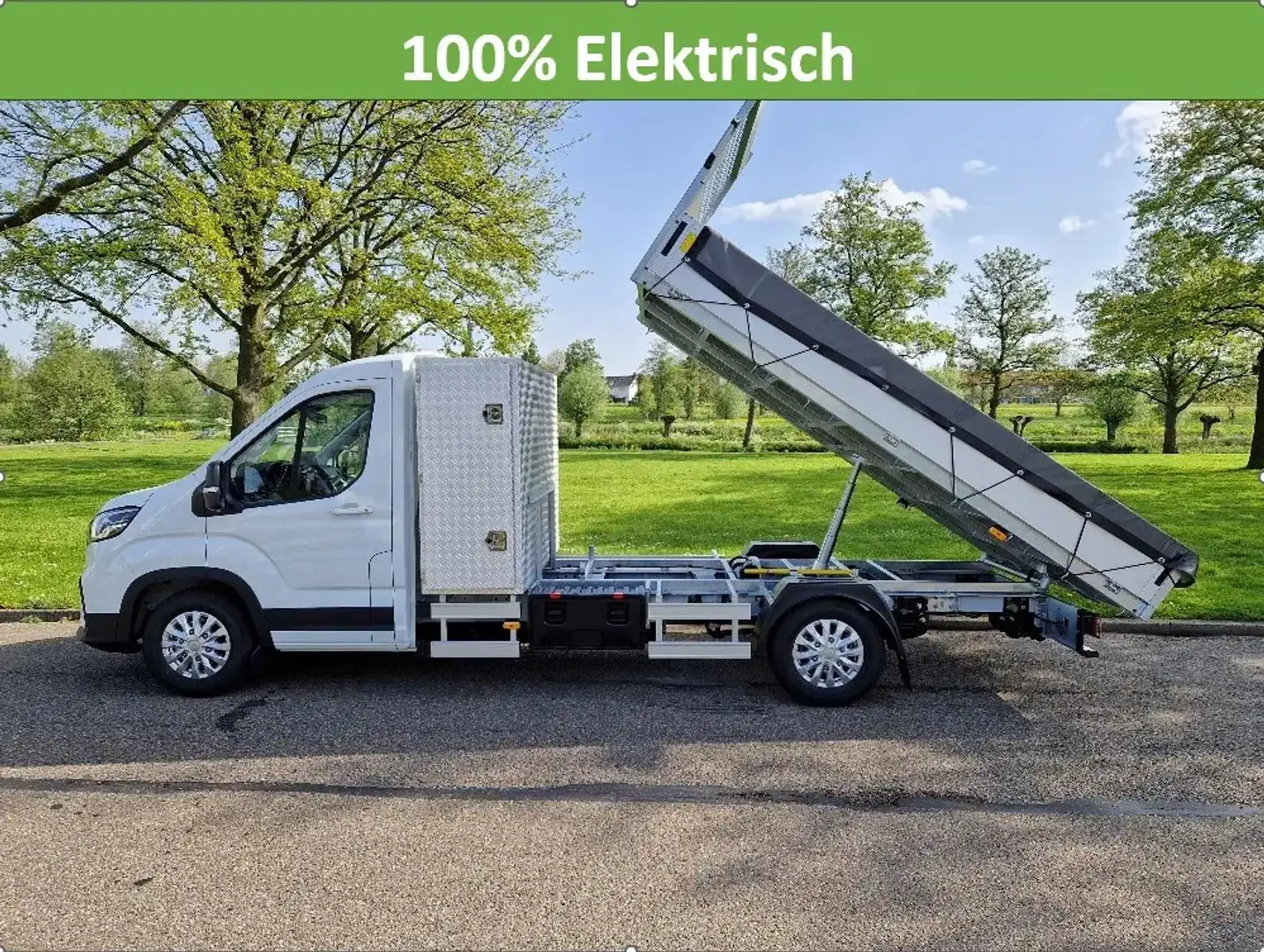 Maxus eDeliver 9 100% Elektrische chassis cabine Kieper e-Deliver L Wit - 1