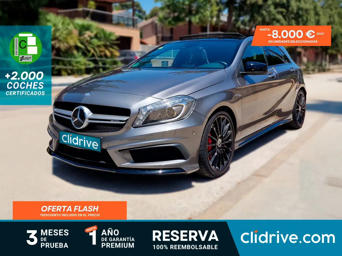 Mercedes-Benz A 45 AMG 4Matic 7G-DCT Gris - 1