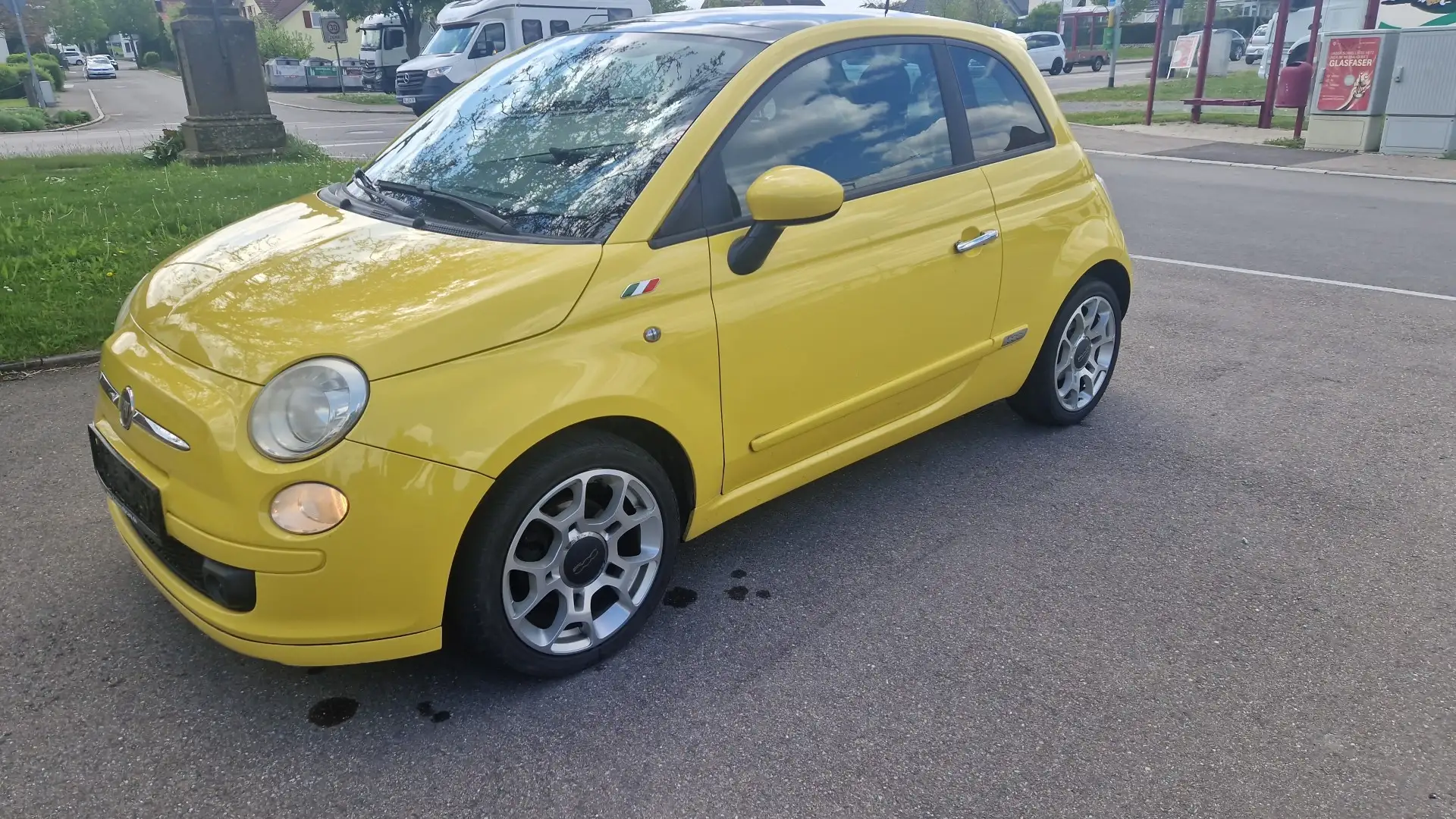 Fiat 500 Sport*Panorama*Klima*Sitzheizung*TÜV/AU NEU* Gelb - 1