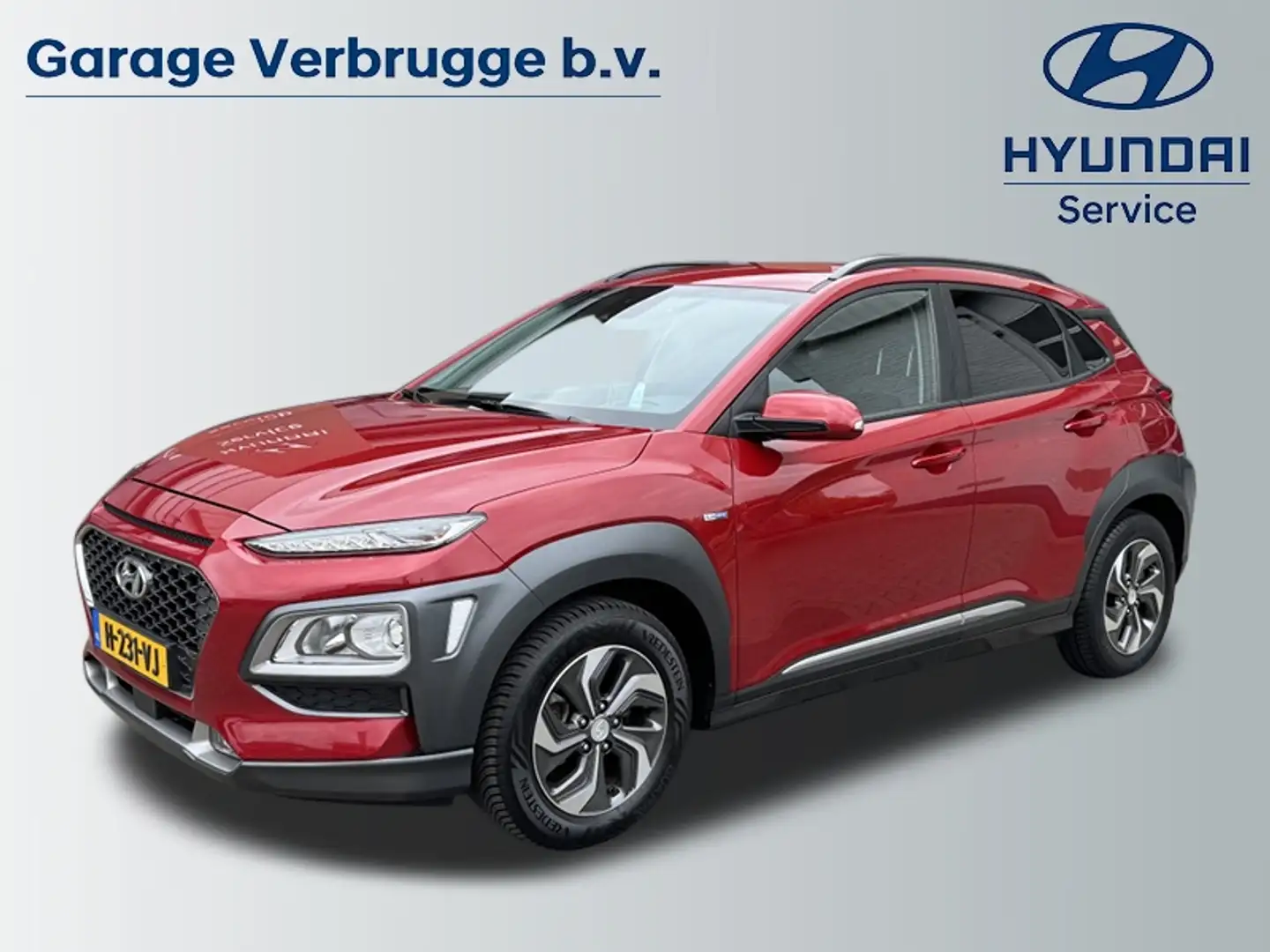 Hyundai KONA 1.6 GDI HEV Fashion | Trekhaak 1350 kg! | 1e eigen Rood - 1