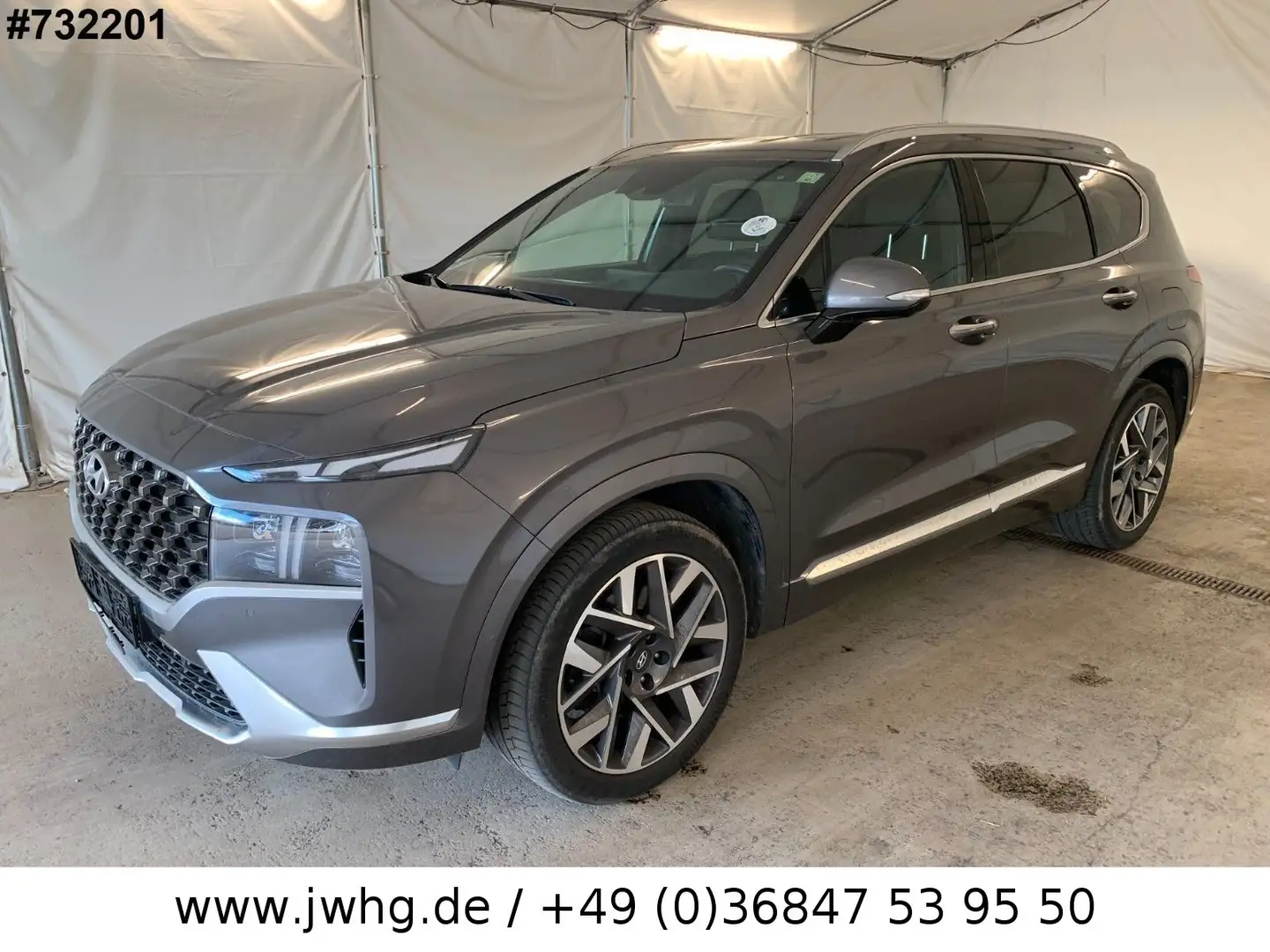 Hyundai SANTA FE Signature 4WD HeadUp 20"ACC+Spur 360°G Grau - 1