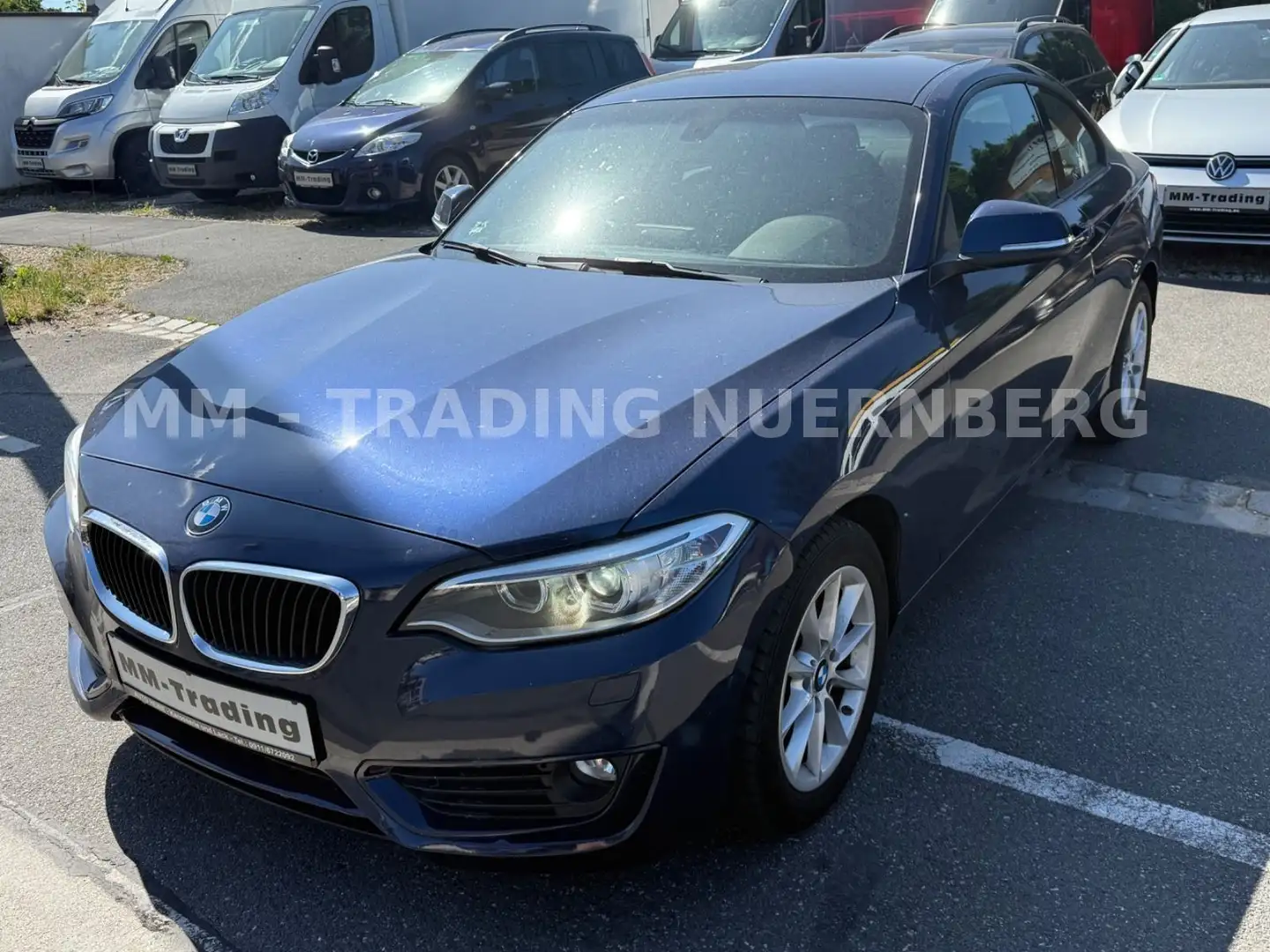 BMW 220 i COUPE-AUTOM.-NAVI-BI-XENON-2.HD-EU6 Blauw - 1