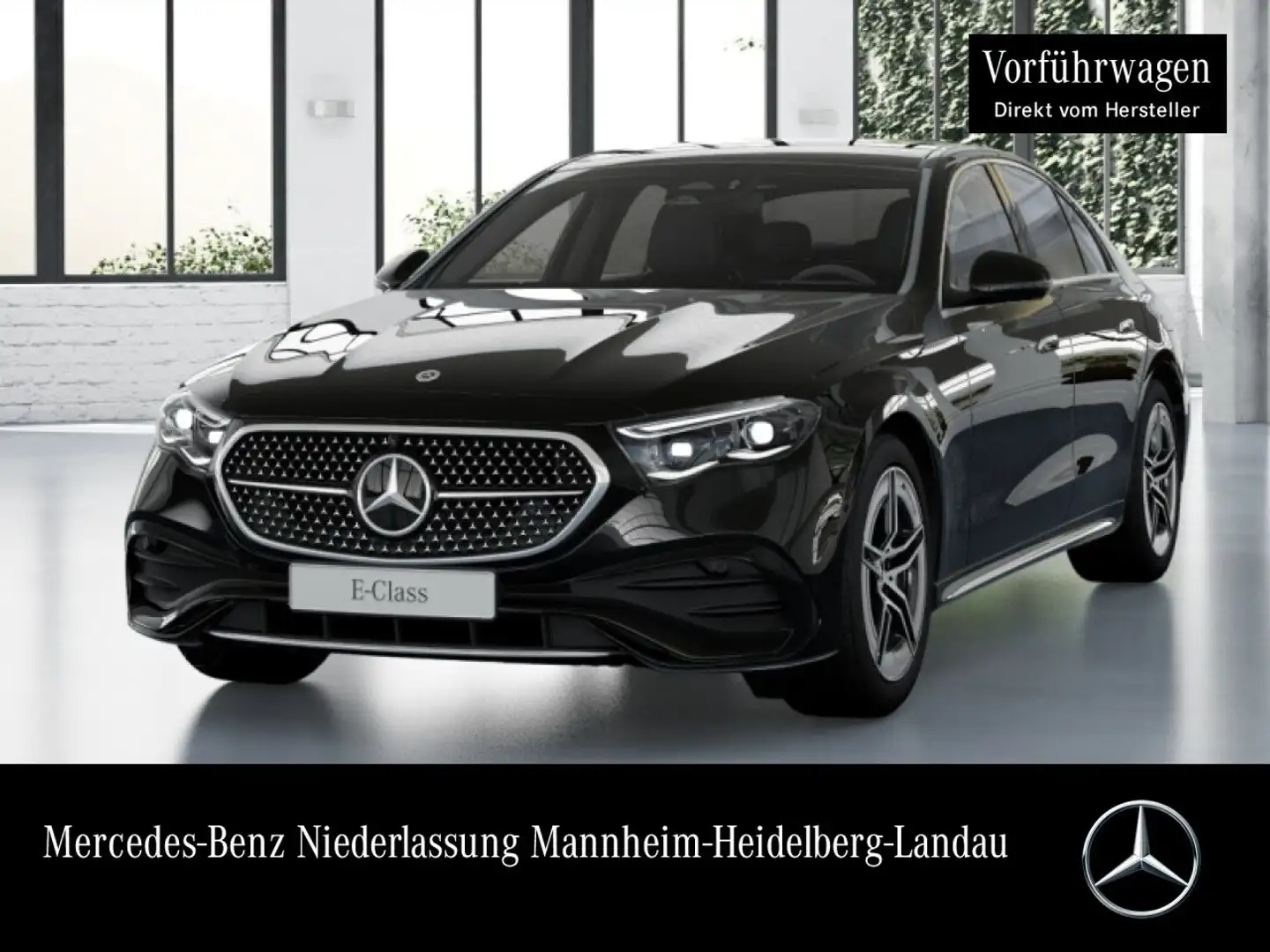Mercedes-Benz E 300 e Hybrid AMG 360° Pano Burmester Distr. PTS Schwarz - 1
