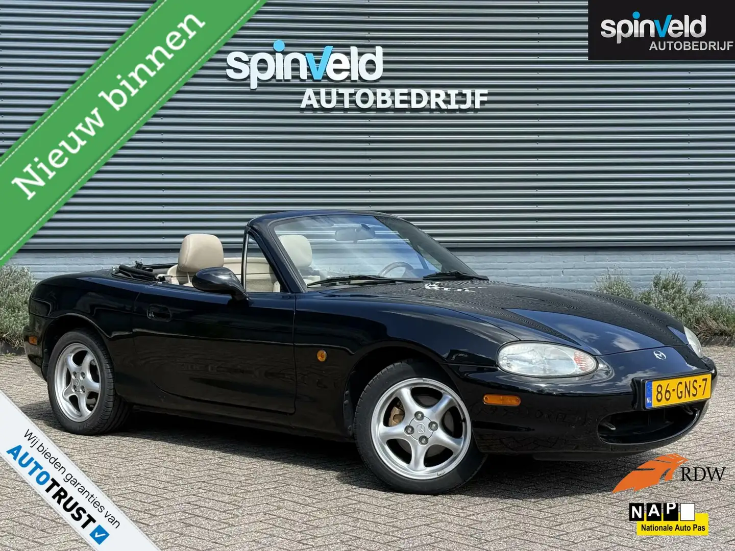 Mazda MX-5 1.6i BJ`00 Soft-top Lederbekleding LMV Nette staat Noir - 1