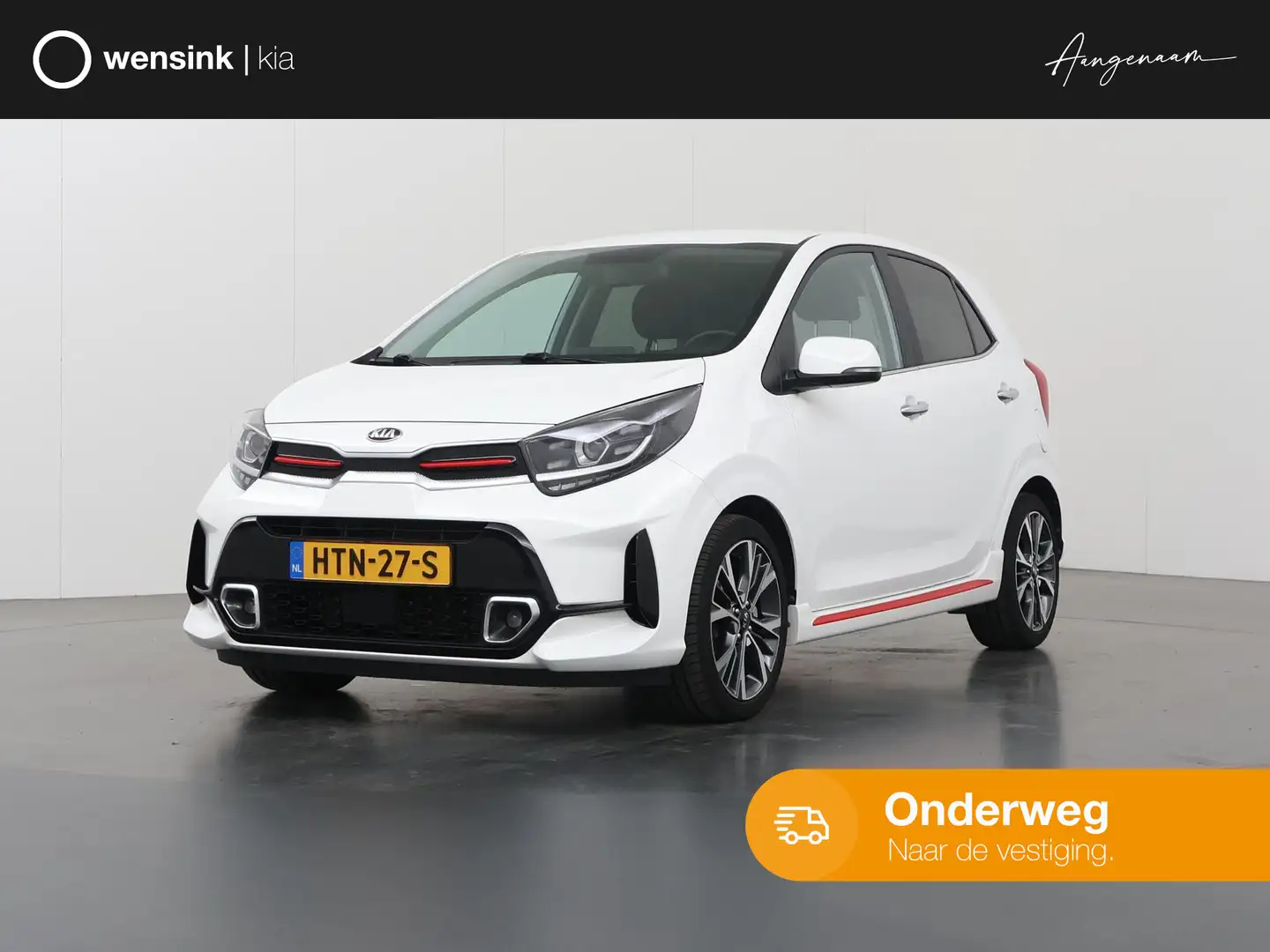 Kia Picanto 1.0 DPi GT-Line | Navigatie | Parkeercamera |Cruis Bianco - 1