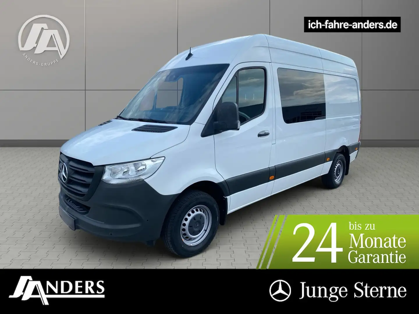 Mercedes-Benz Sprinter 317 Mixto L2H2 Klima*Standhzg*AHK 3,5t Weiß - 1