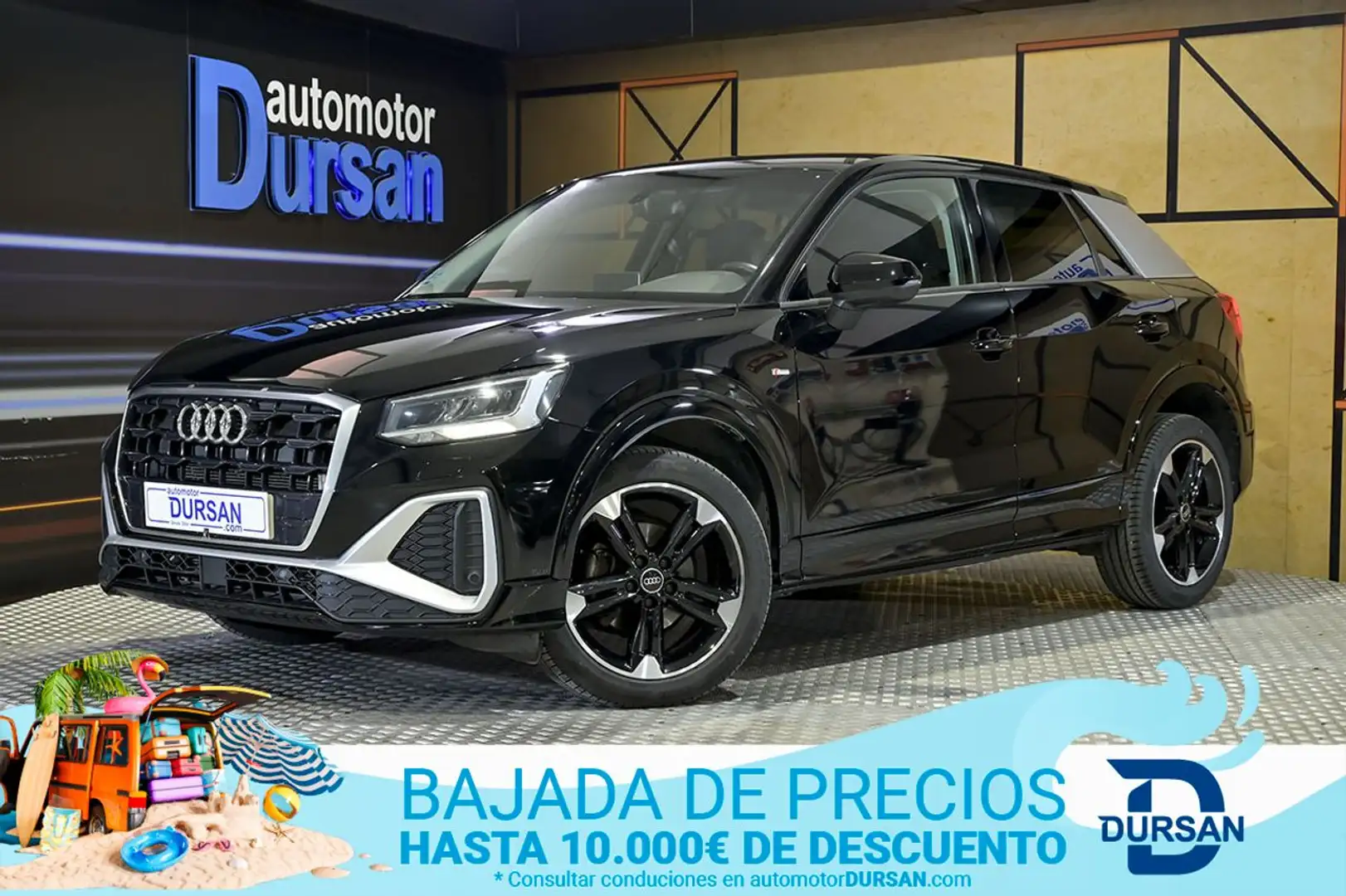 Audi Q2 S line 30 TDI 85kW 116CV Zwart - 1