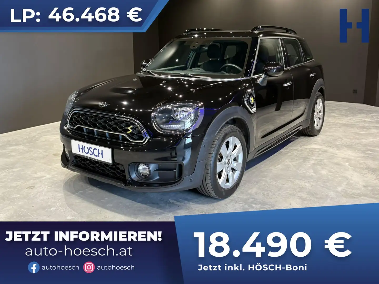 MINI Cooper Countryman SE Hybrid ALL4 HEAD-UP PANO ASSISTANT++ Schwarz - 1