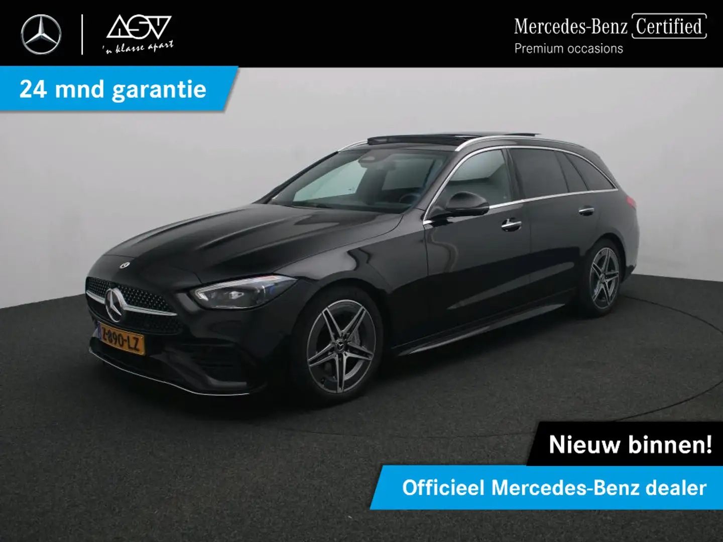 Mercedes-Benz C 180 Estate AMG Line Panoramadak Noir - 1