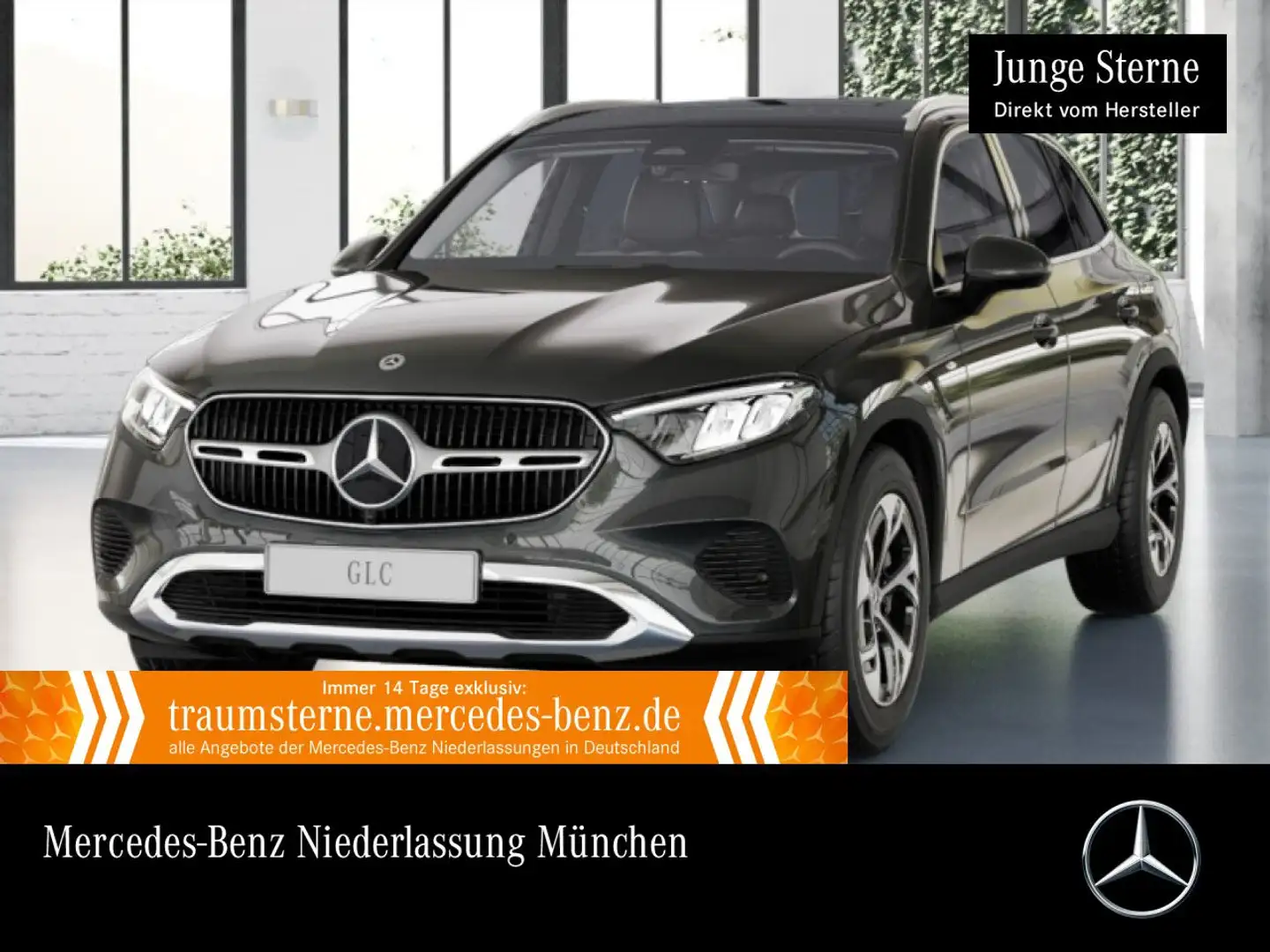 Mercedes-Benz GLC 300 e 4M AVANTG+PANO+AHK+LED+KAMERA+TOTW+9G Grau - 1
