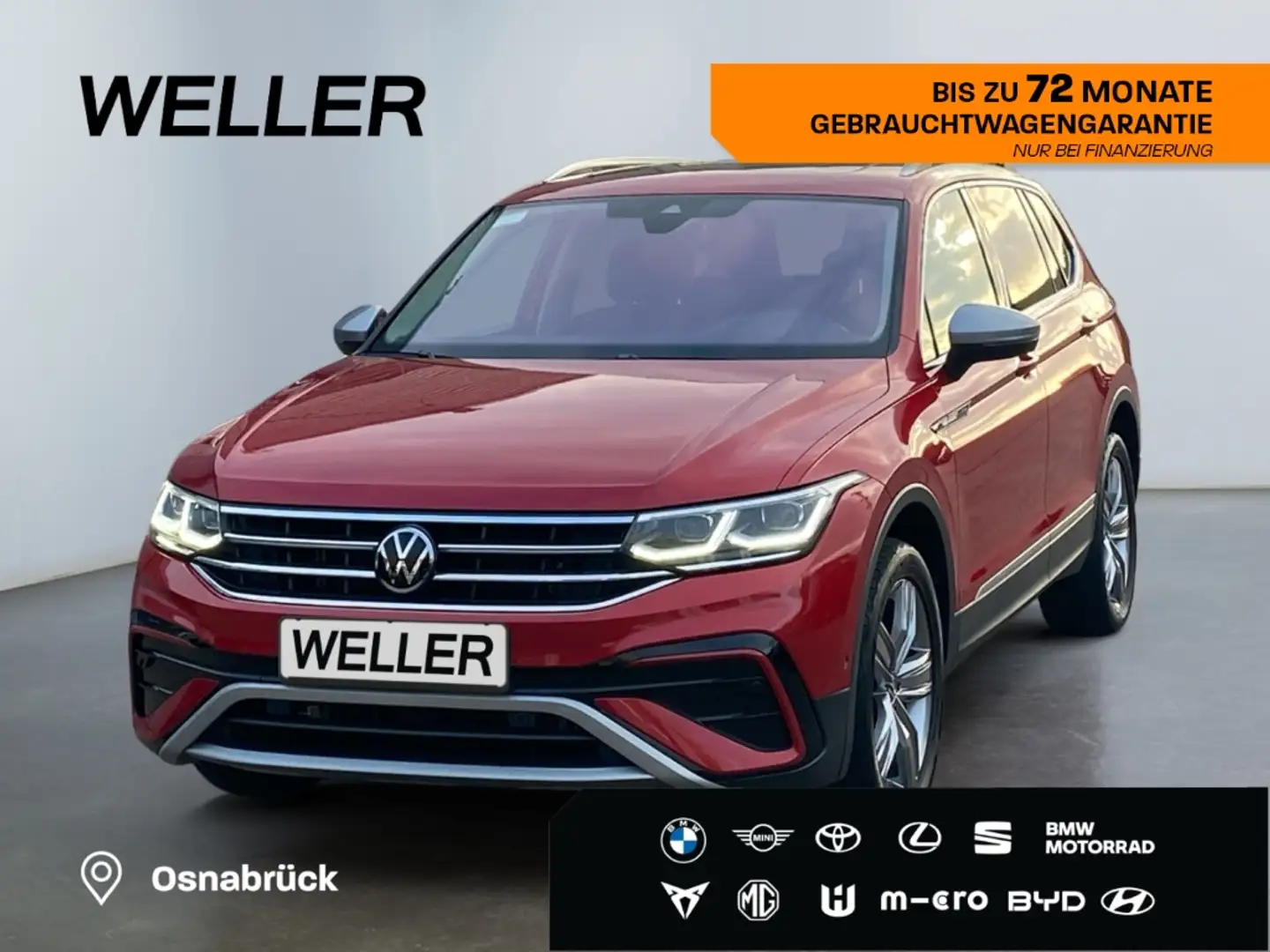 Volkswagen Tiguan Allspace 2.0 TSI 4M DSG Elegance *Leder* Rot - 1