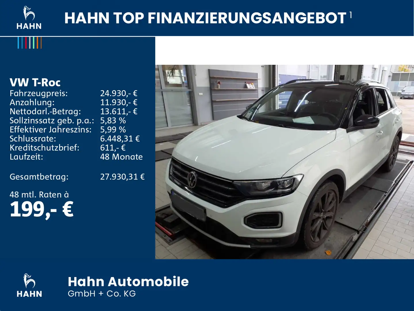 Volkswagen T-Roc 1.5TSI DSG Sport LED ACC CAM Navi Sitzh Weiß - 2