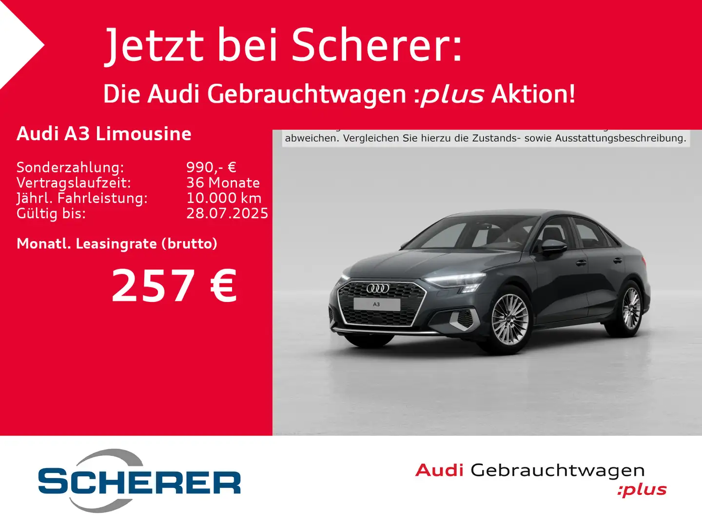 Audi A3 advanced 35 TFSI MATRIX-LED PARKASS Grau - 1