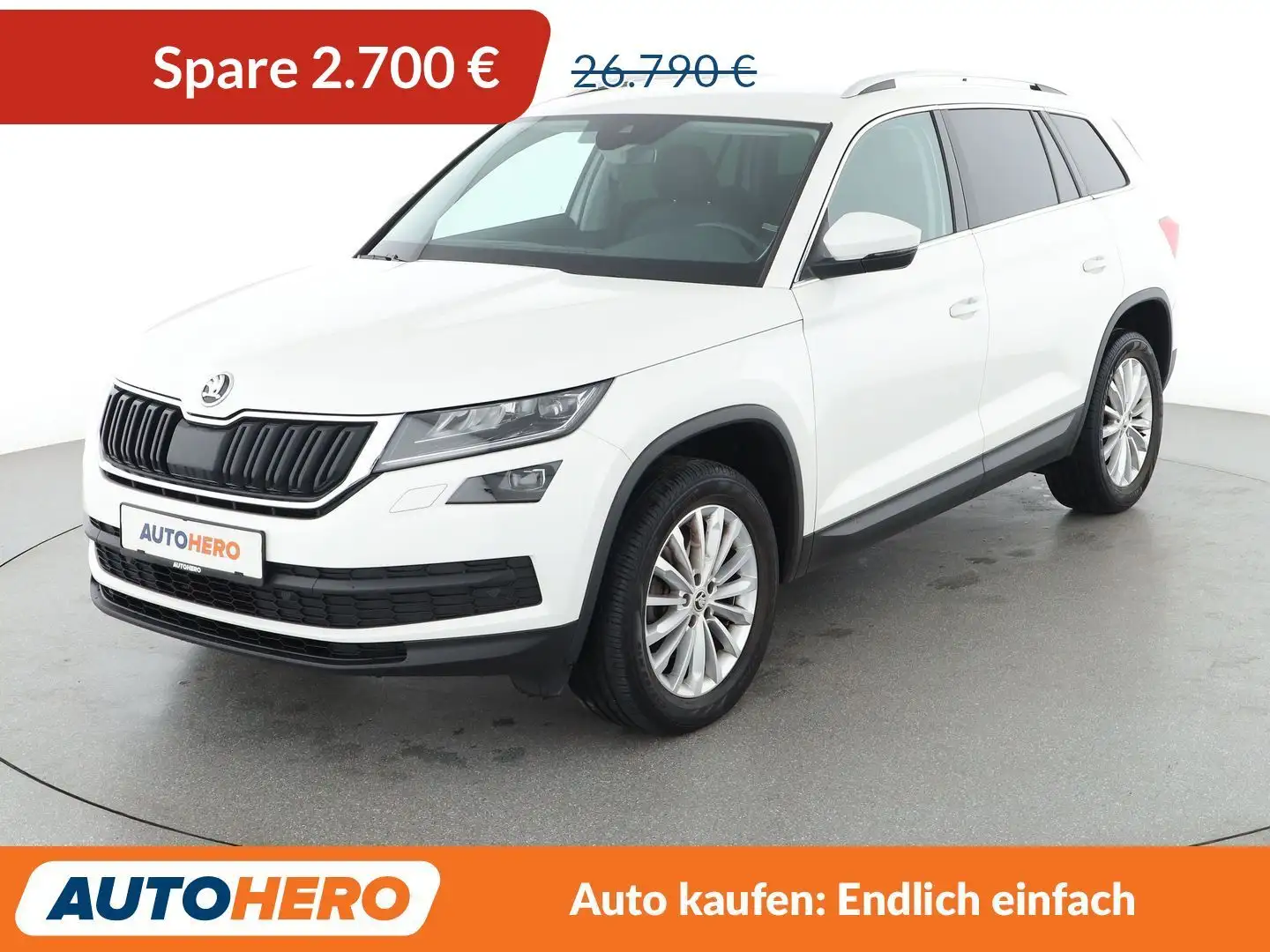 Skoda Kodiaq 2.0 TDI Style Aut.*NAVI*LED*ACC*CAM*PDC* Weiß - 1