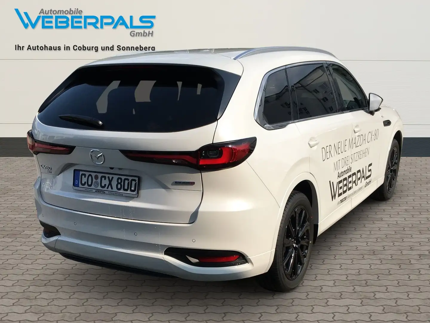 Mazda CX-80 Homura AWD-BOSE-LEDER-NAVI-MATRIXLED-360°KAMERA Weiß - 2
