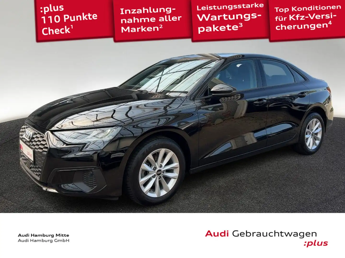 Audi A3 30 TDI S tronic PDC Sitzhzg Navi Vi Schwarz - 1
