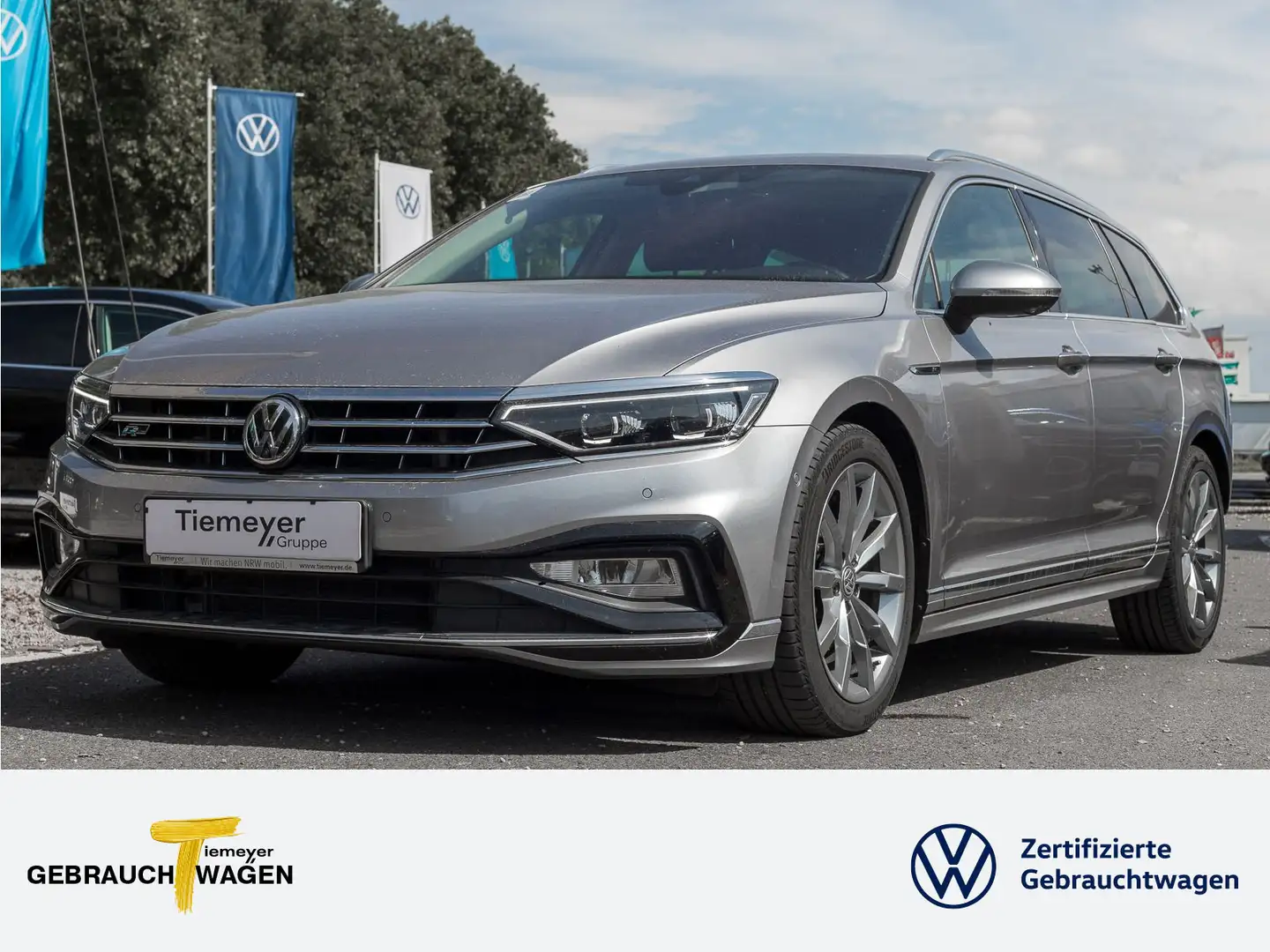 Volkswagen Passat Variant 2.0 TDI DSG 4M R-LINE AHK PANO ST Silber - 1