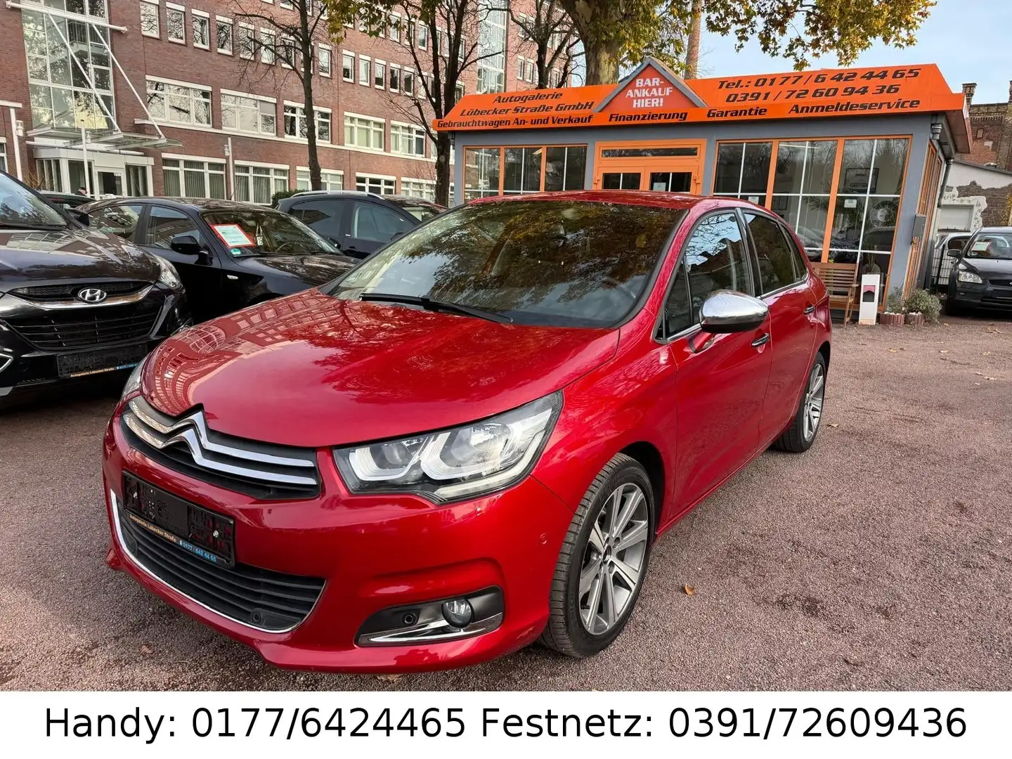 Citroen C4 2.HAND/AUTOMATIK/NAVI/SHZ/PDC/ALU/WINTER Rojo - 1