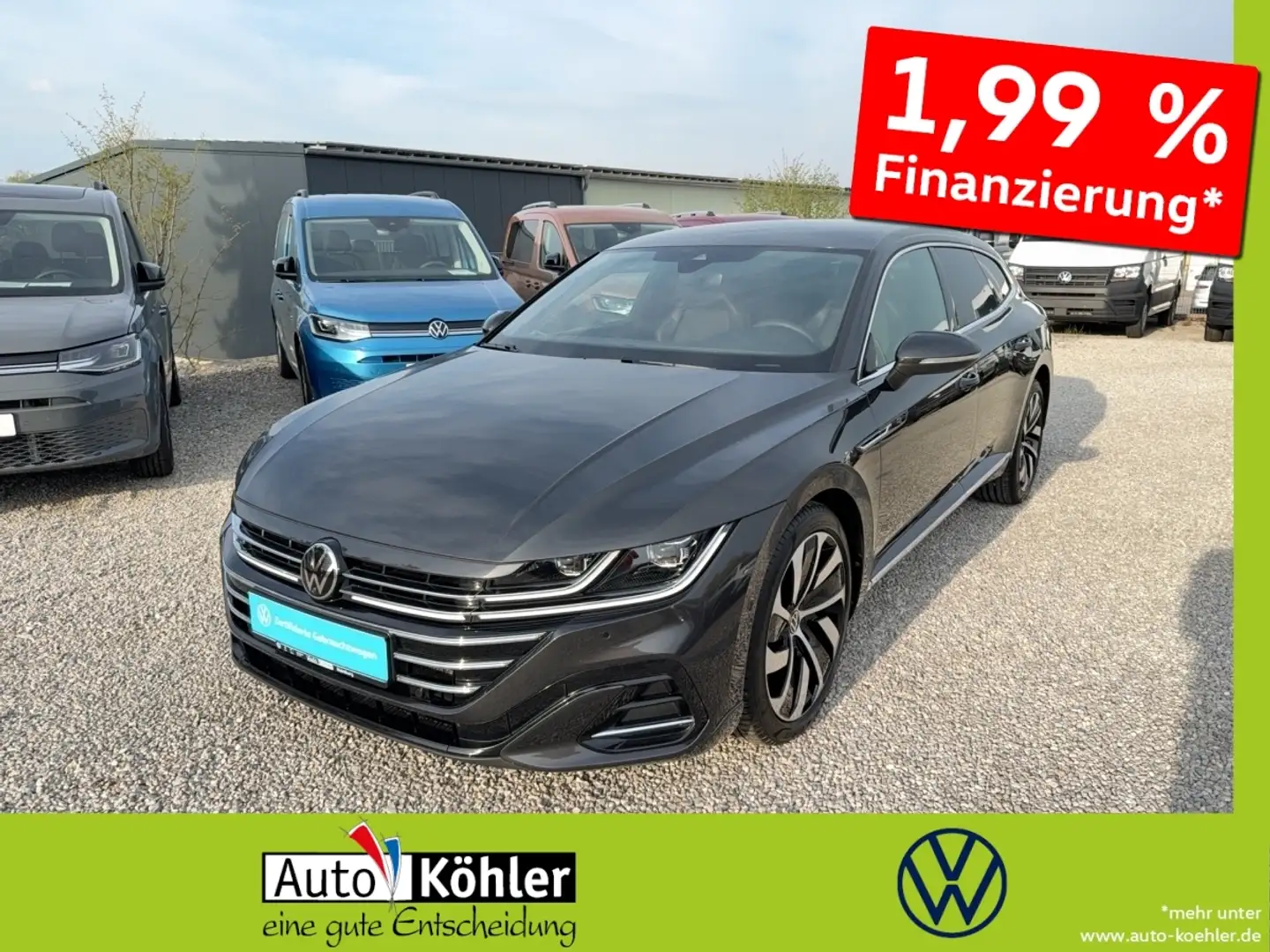 Volkswagen Arteon SB R-Line TDi 4M Harmann Kardon Massage Grau - 1