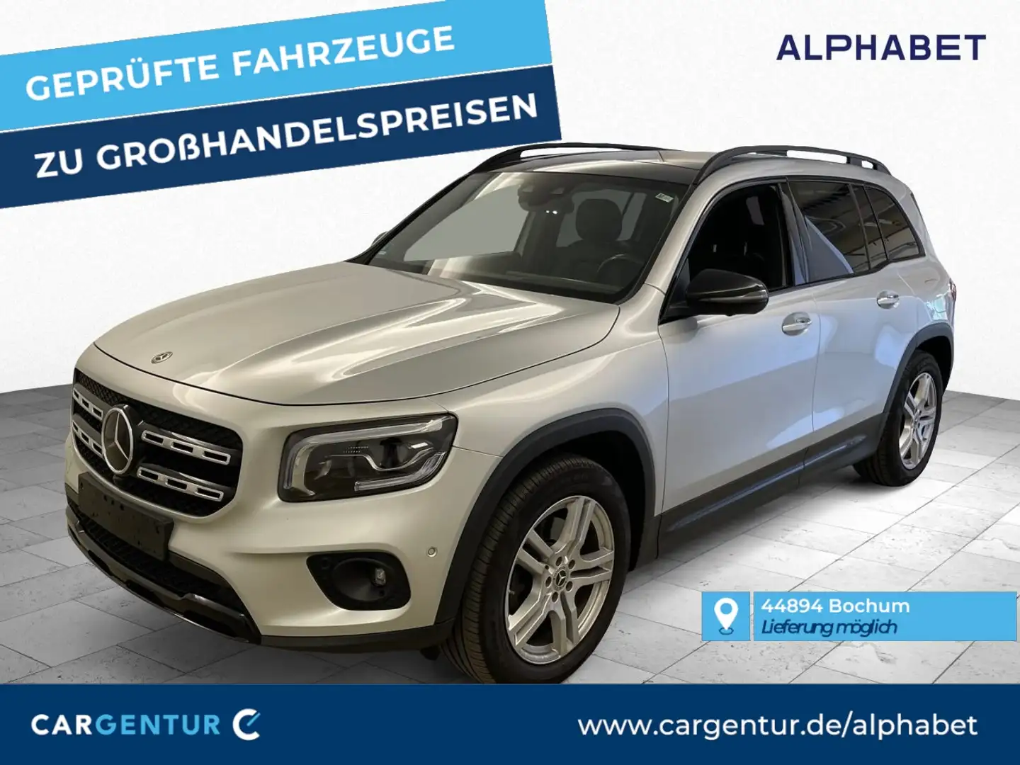 Mercedes-Benz GLB 250 Progressive 4Matic Burmester 360° Pano Argintiu - 1
