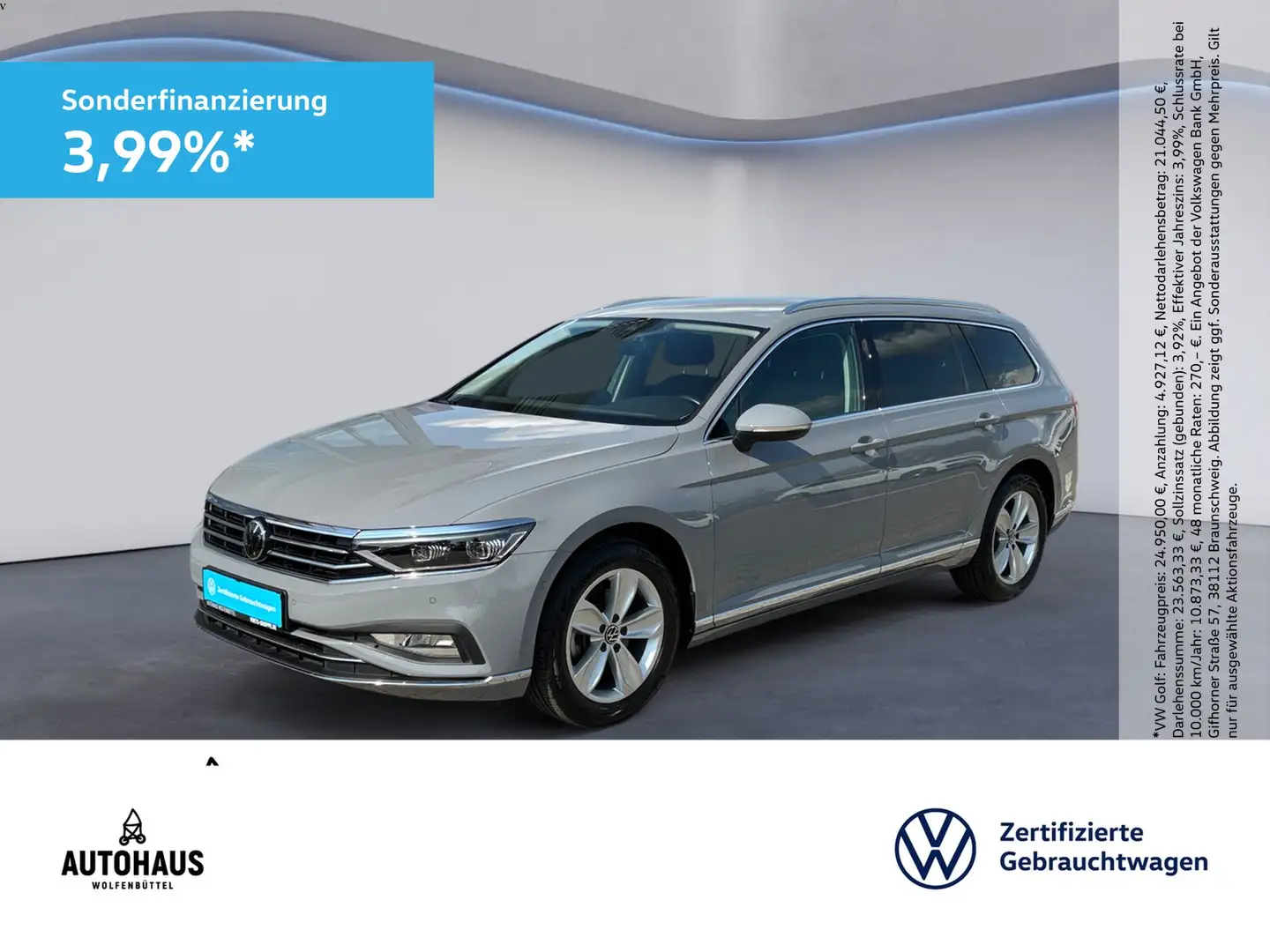Volkswagen Passat Variant Elegance 2.0 TDI DSG AHK STANDH Grijs - 1