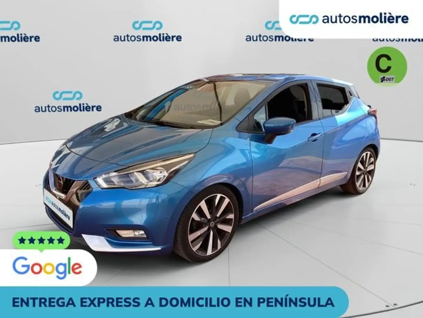 Nissan Micra DIG-T+117+N-Connecta+86+kW+%28117+CV%29 Blauw - 1
