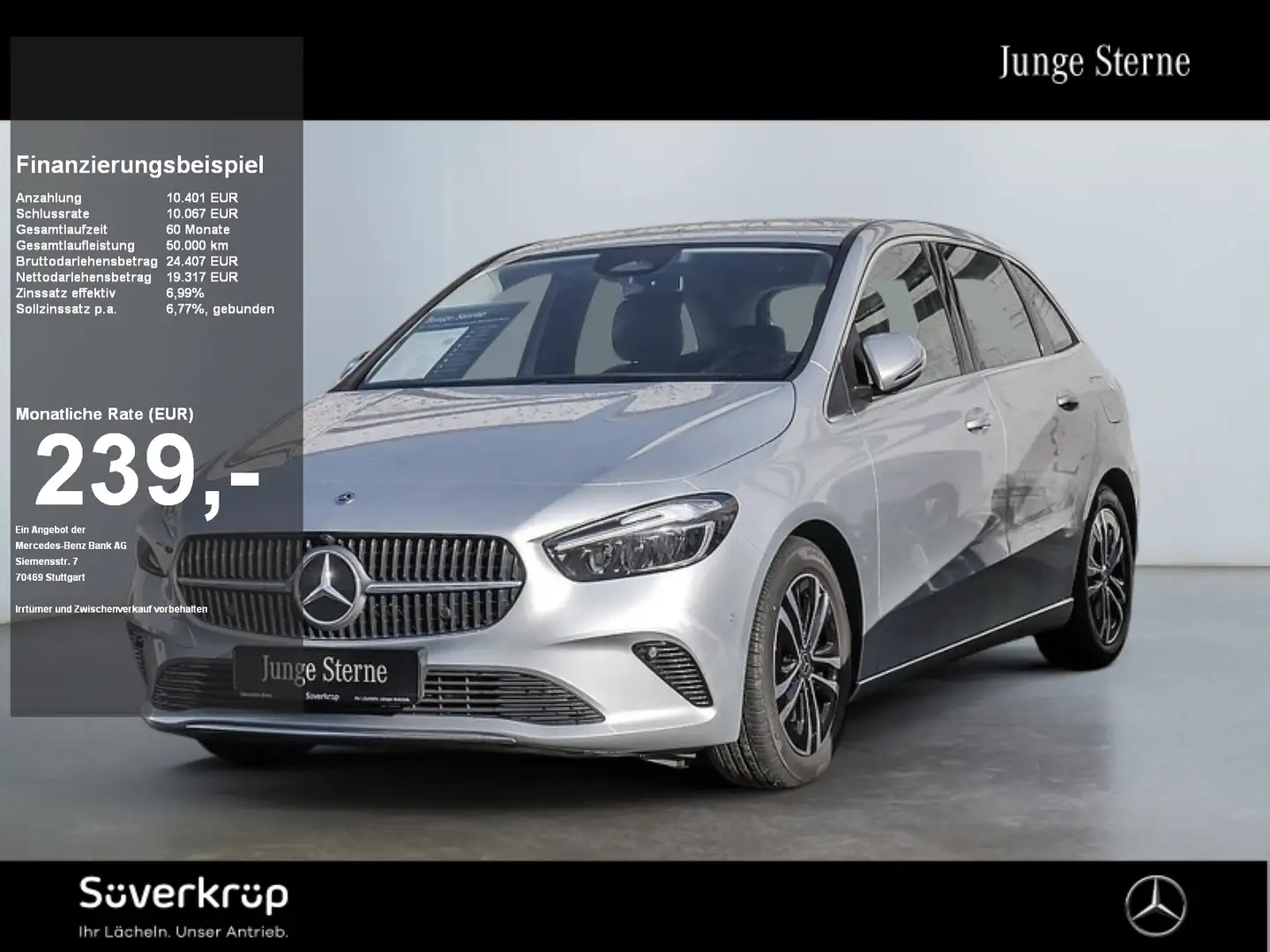 Mercedes-Benz B 180 , PROGRESSIVE SPUR KAMERA PDC SHZ Silber - 1