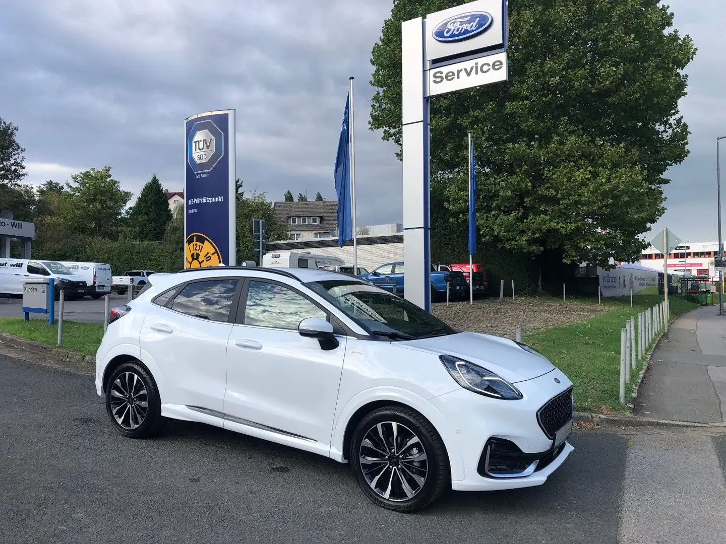 Ford Puma ST-Line Vignale Automatik AHK Blanc - 1