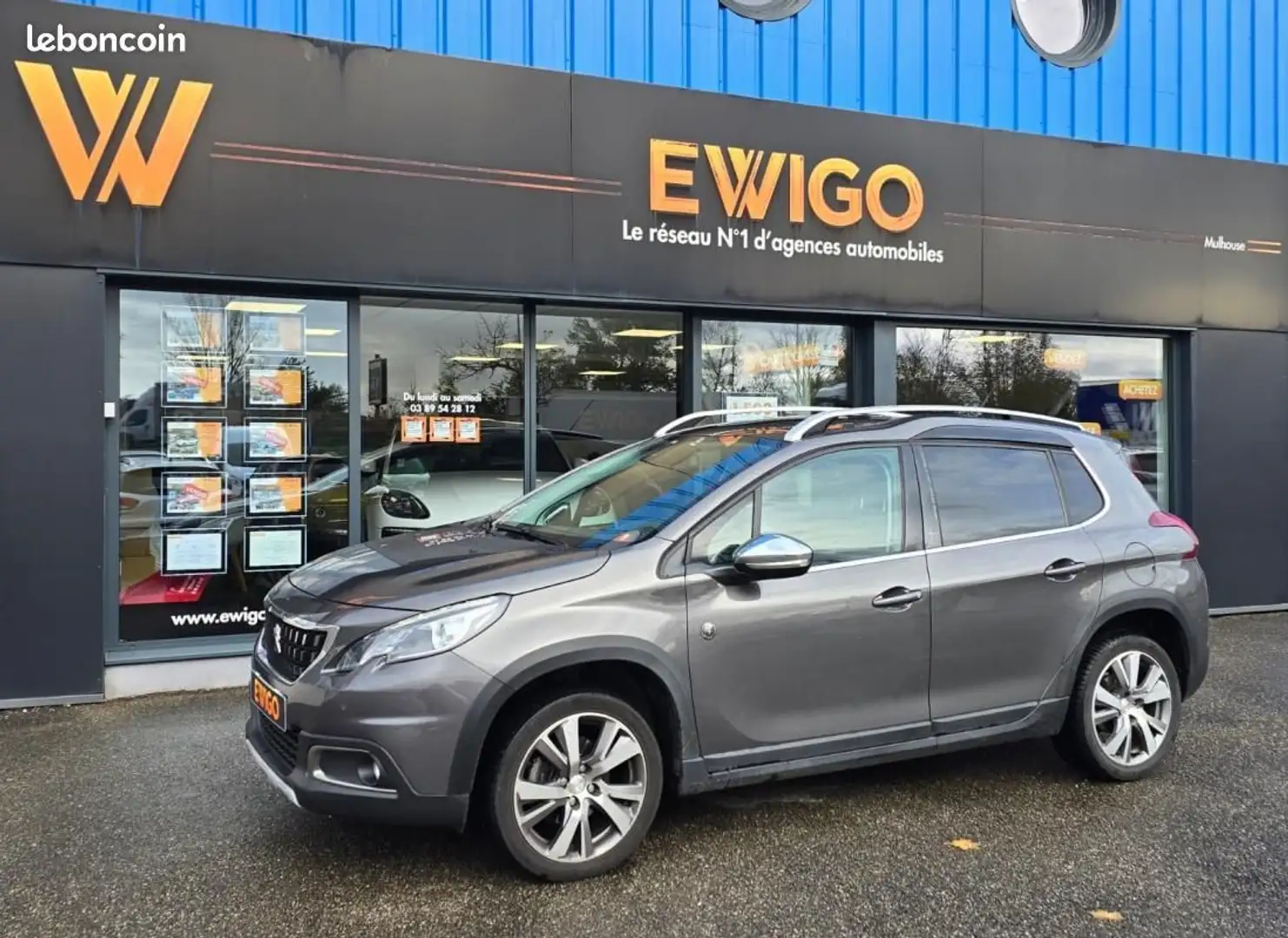Peugeot 2008 (I) 1.2 PURETECH 110ch CROSSWAY EAT6 TOIT PANO + GRIP CONTROL Gris - 1