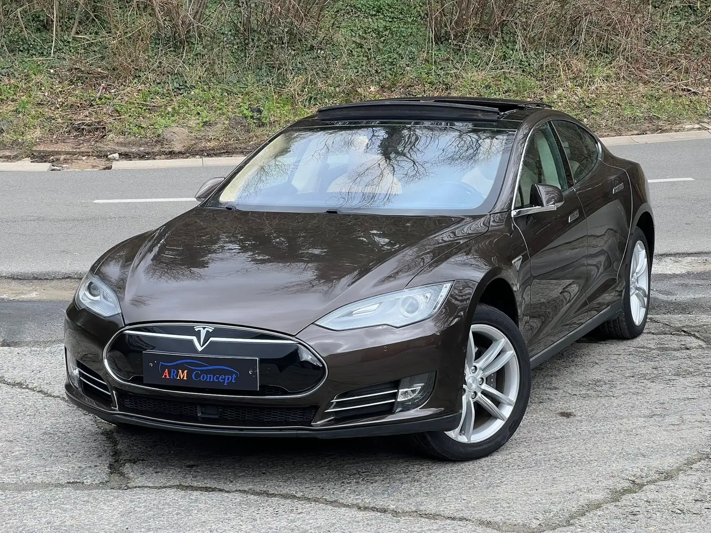 Tesla Model S 85kw 89000km Pano/LED/autopilot Bruin - 1