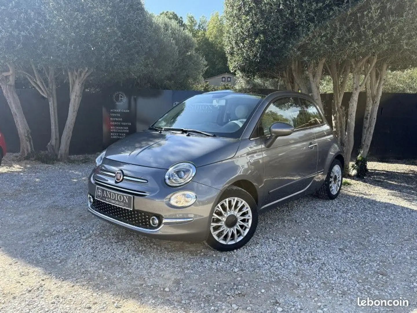 Fiat 500 1.2 8V 69CH LOUNGE Gris - 1