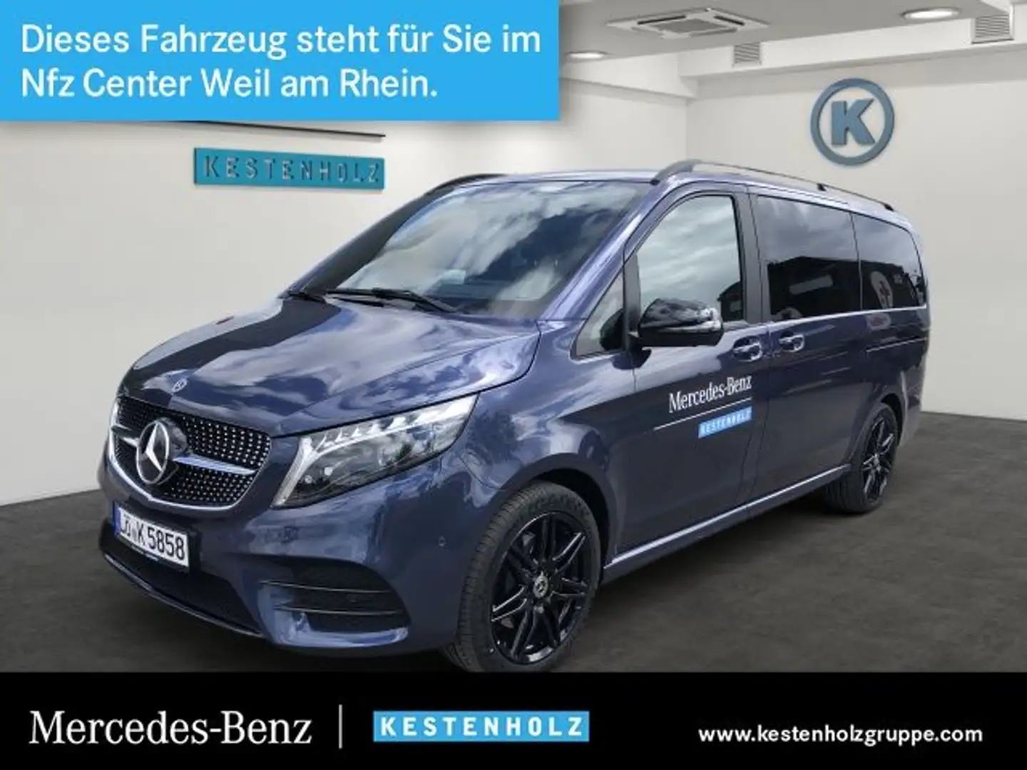Mercedes-Benz V 300 d lang Edition AMG Stdhzg Burmester ILS LED Blu/Azzurro - 1