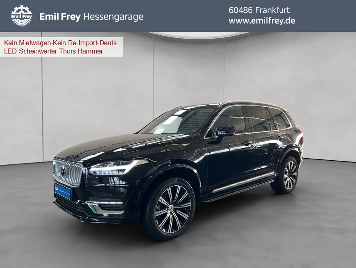 Volvo XC90 XC90 B5 AWD Plus-Bright 7S Glasd Standh 360° Leder Schwarz - 1