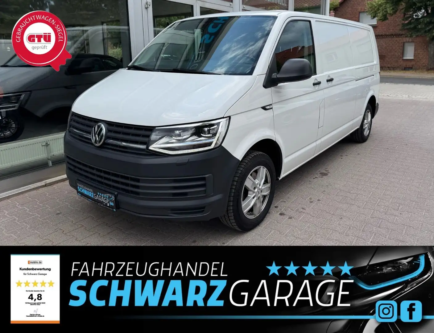 Volkswagen T6 Transporter Kasten lang*NAVI*BI-XENON* Blanc - 1